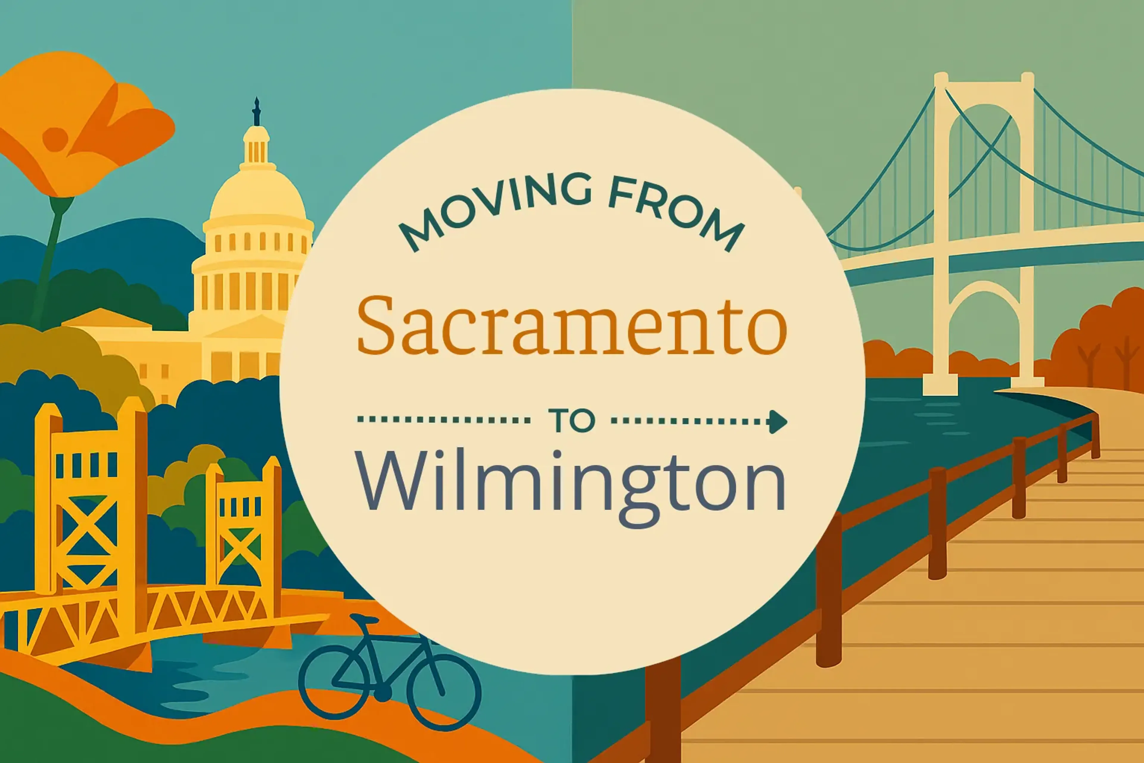 Side-by-side comparison of Sacramento to Wilmington moving companies