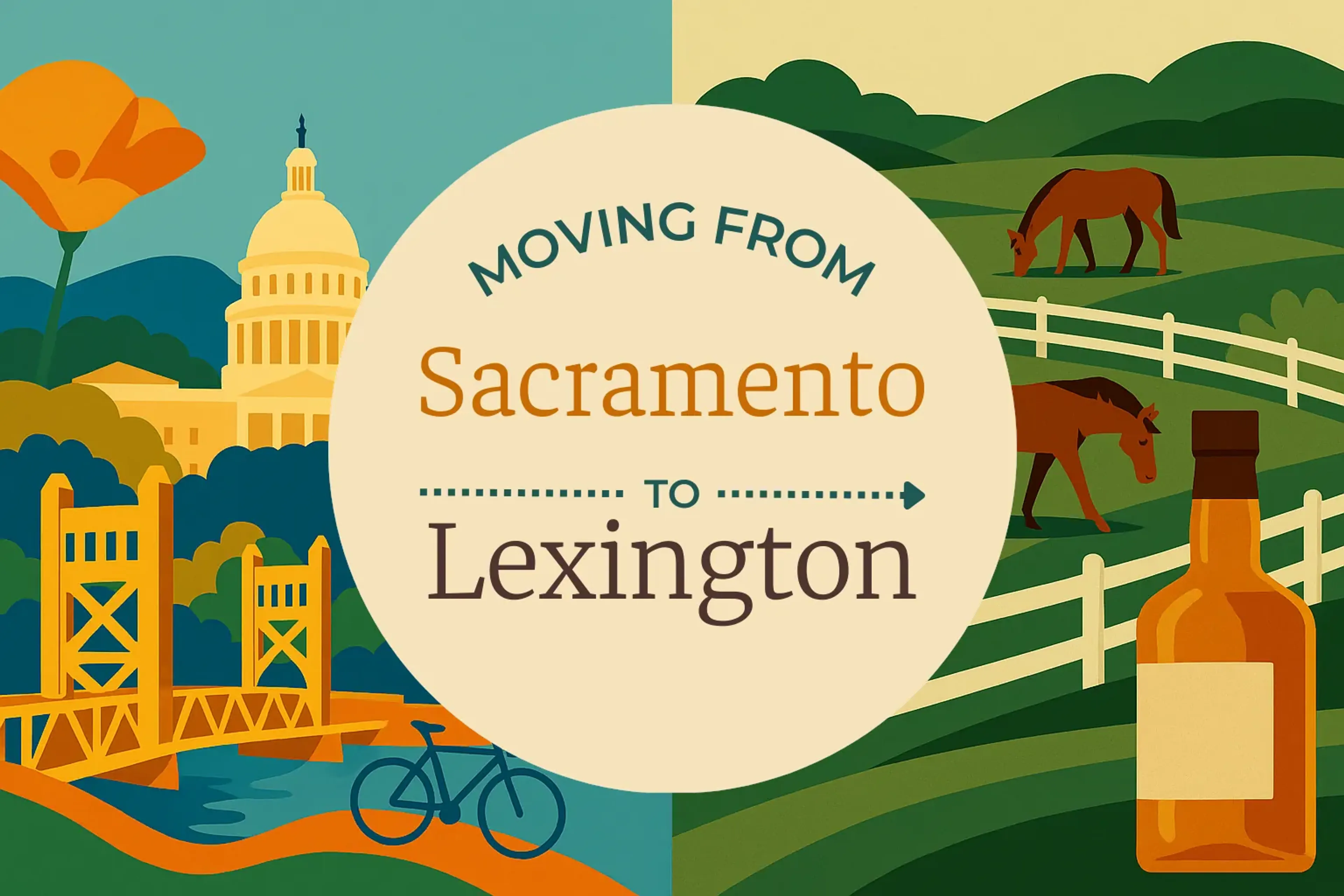 Side-by-side comparison of Sacramento to Lexington moving companies