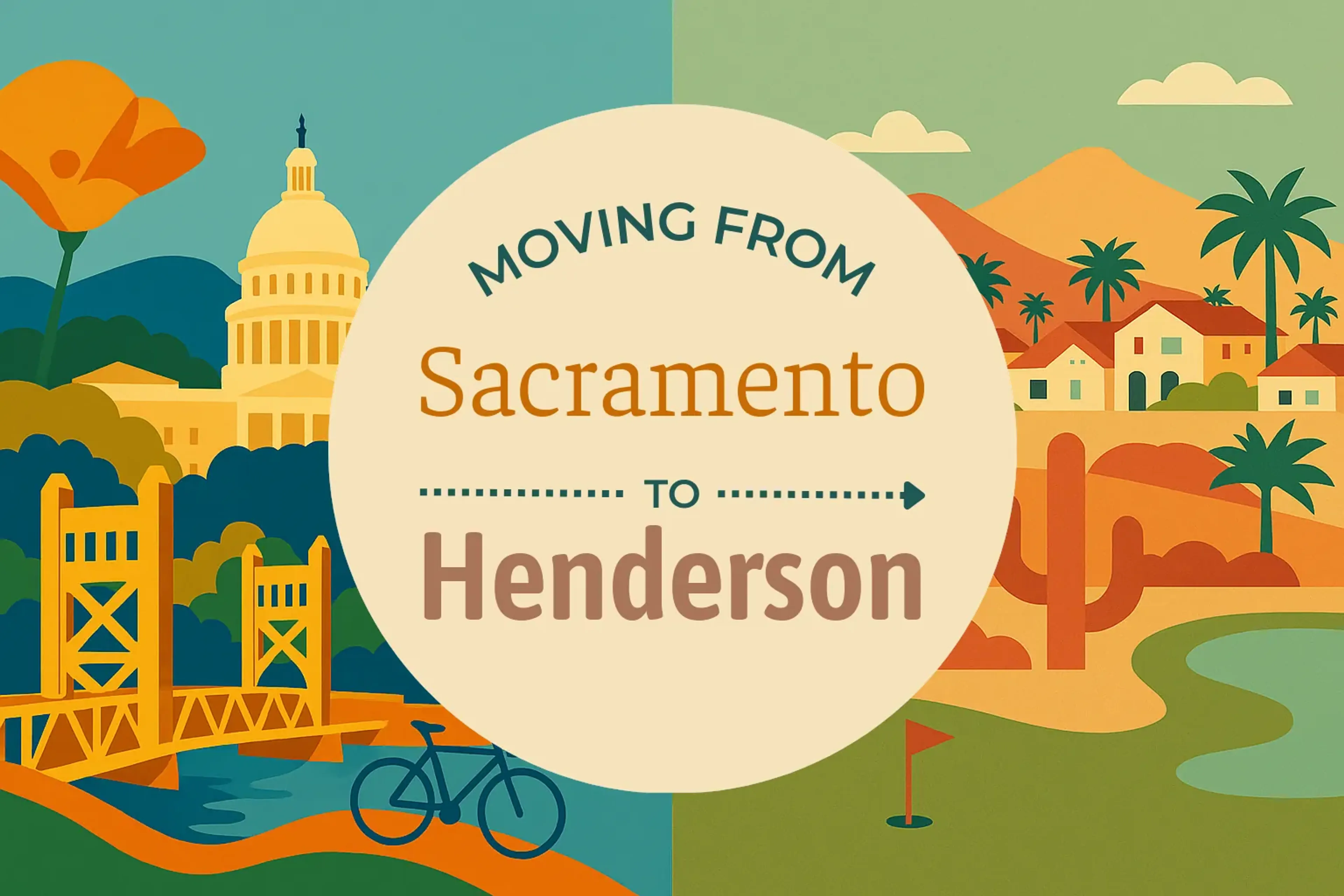 Side-by-side comparison of Sacramento to Henderson moving companies