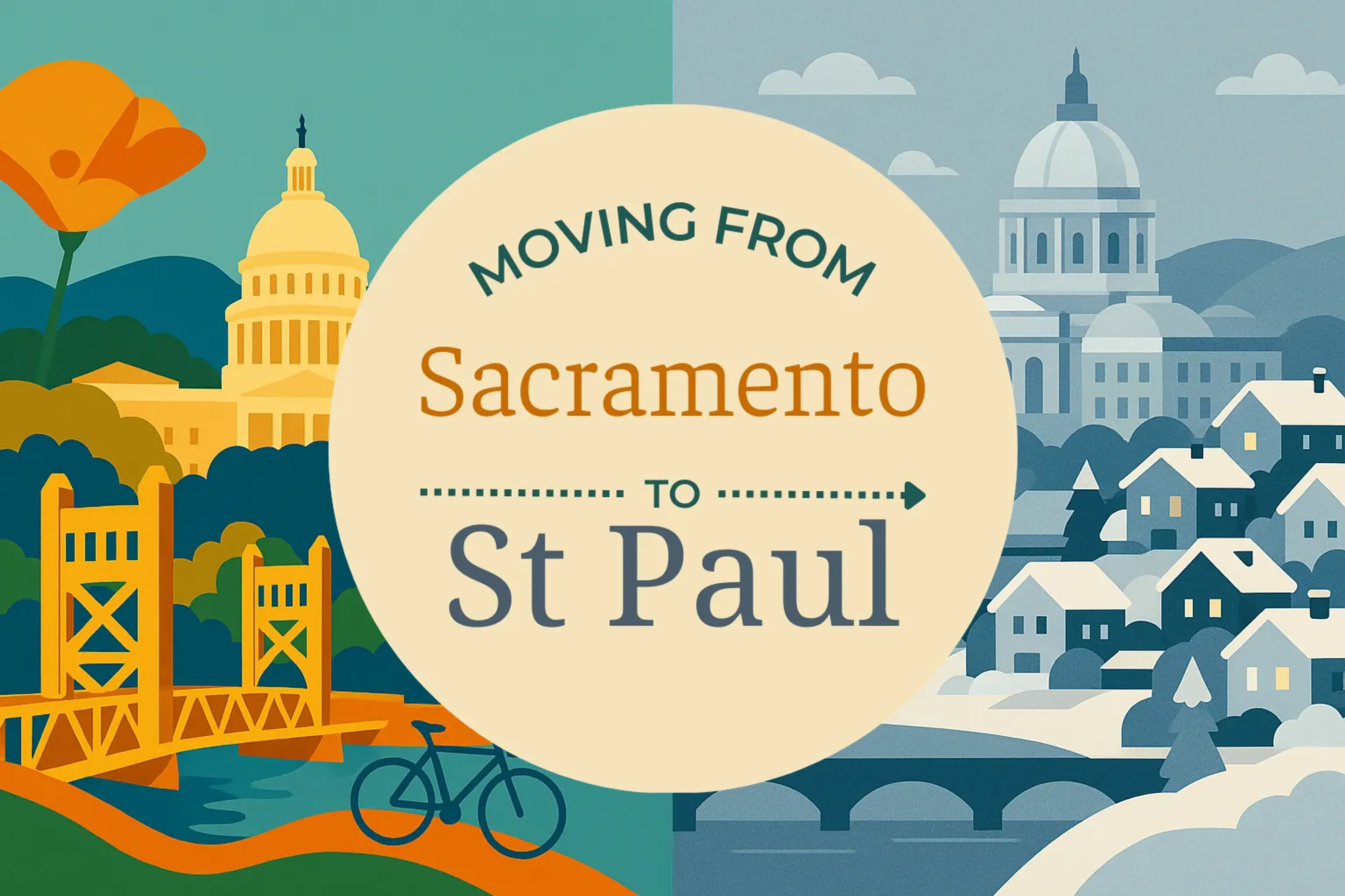 Side-by-side comparison of Sacramento to St. Paul moving companies