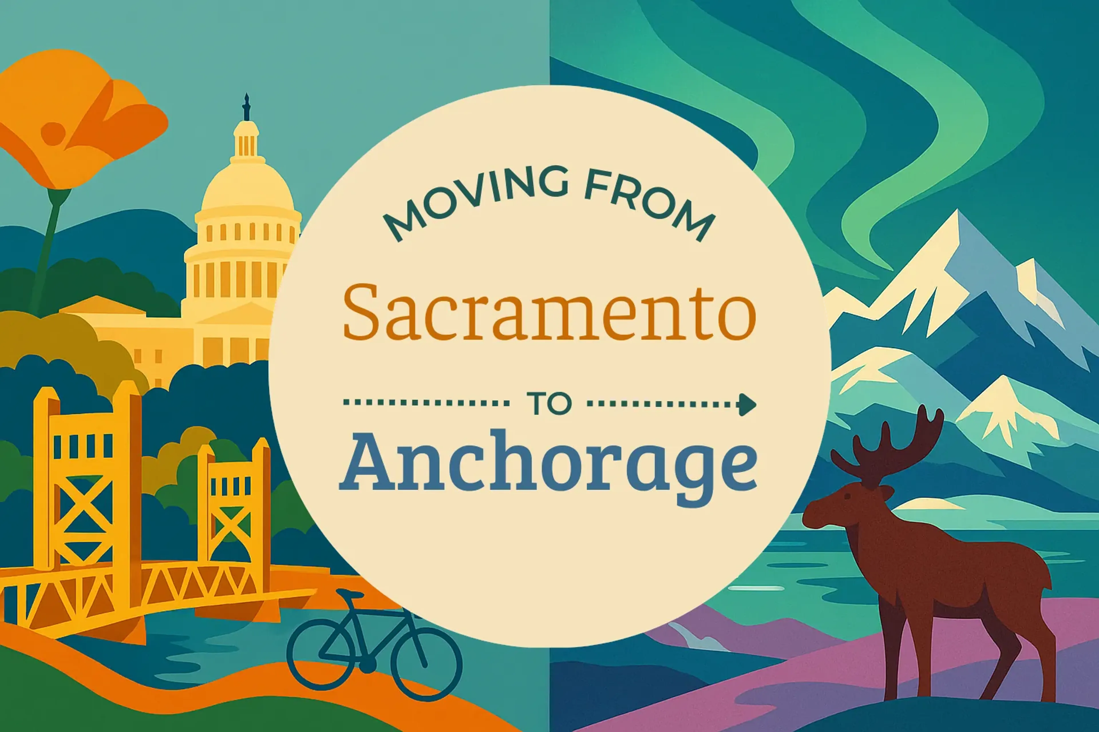 Side-by-side comparison of Sacramento to Anchorage moving companies
