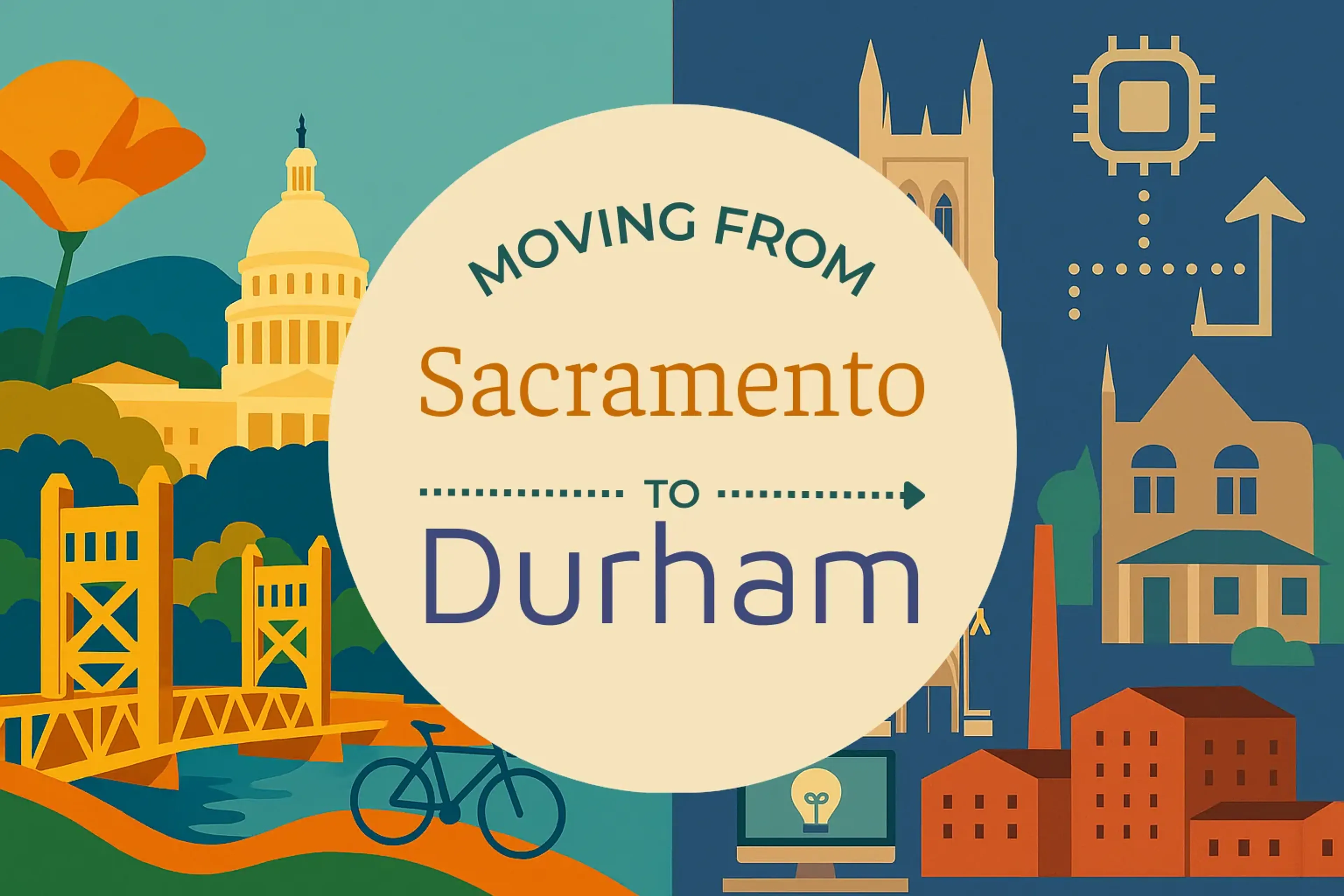 Side-by-side comparison of Sacramento to Durham moving companies