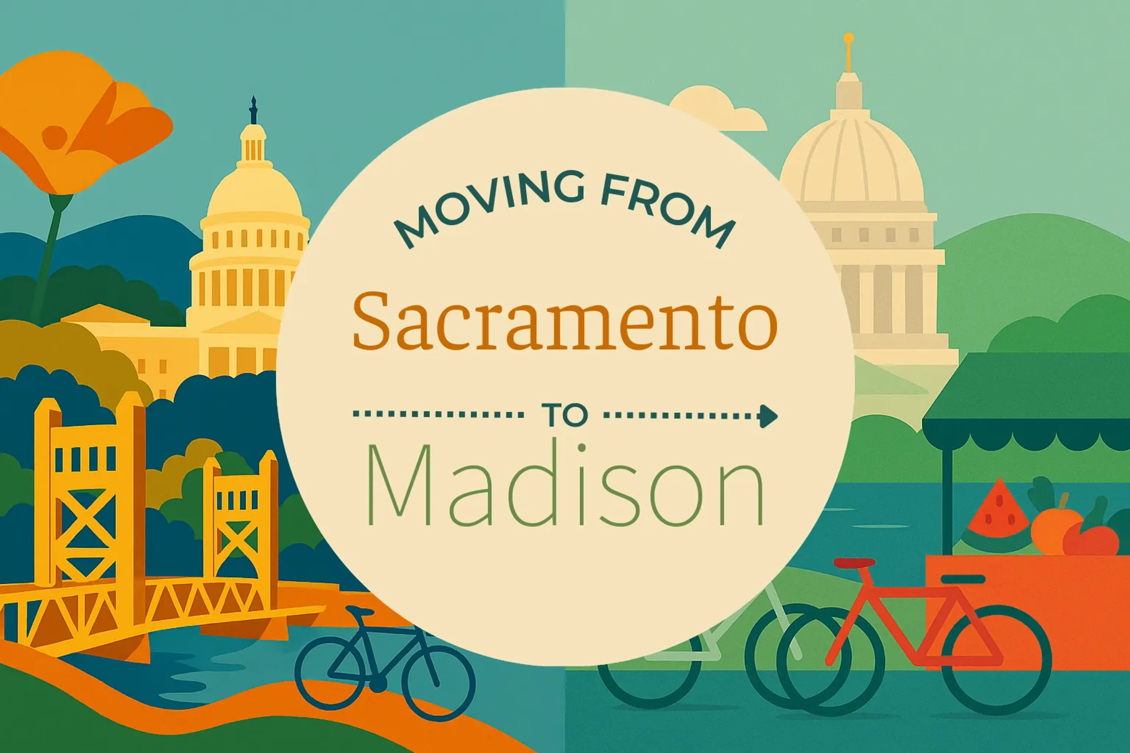 Side-by-side comparison of Sacramento to Madison moving companies