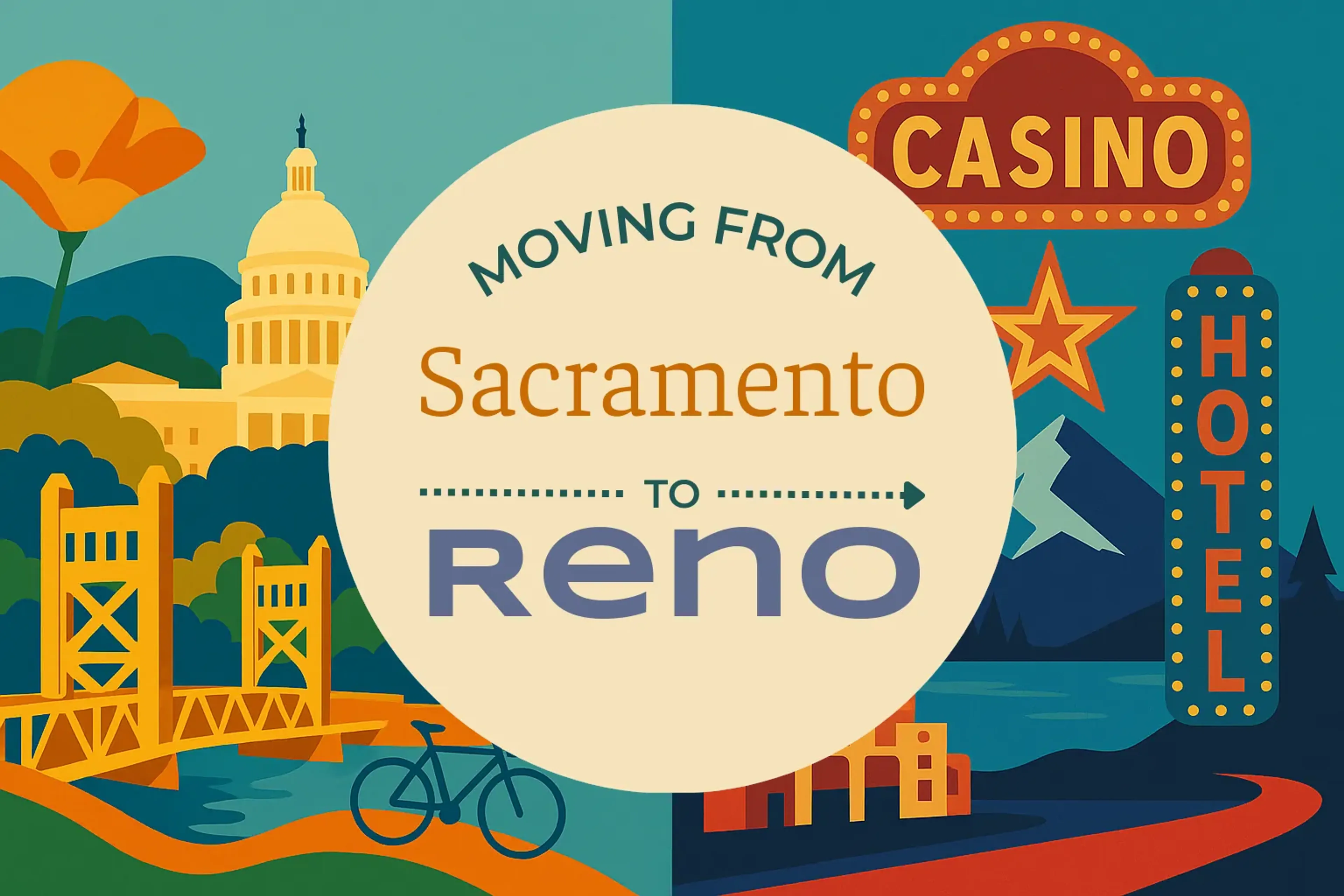 Side-by-side comparison of Sacramento to Reno moving companies