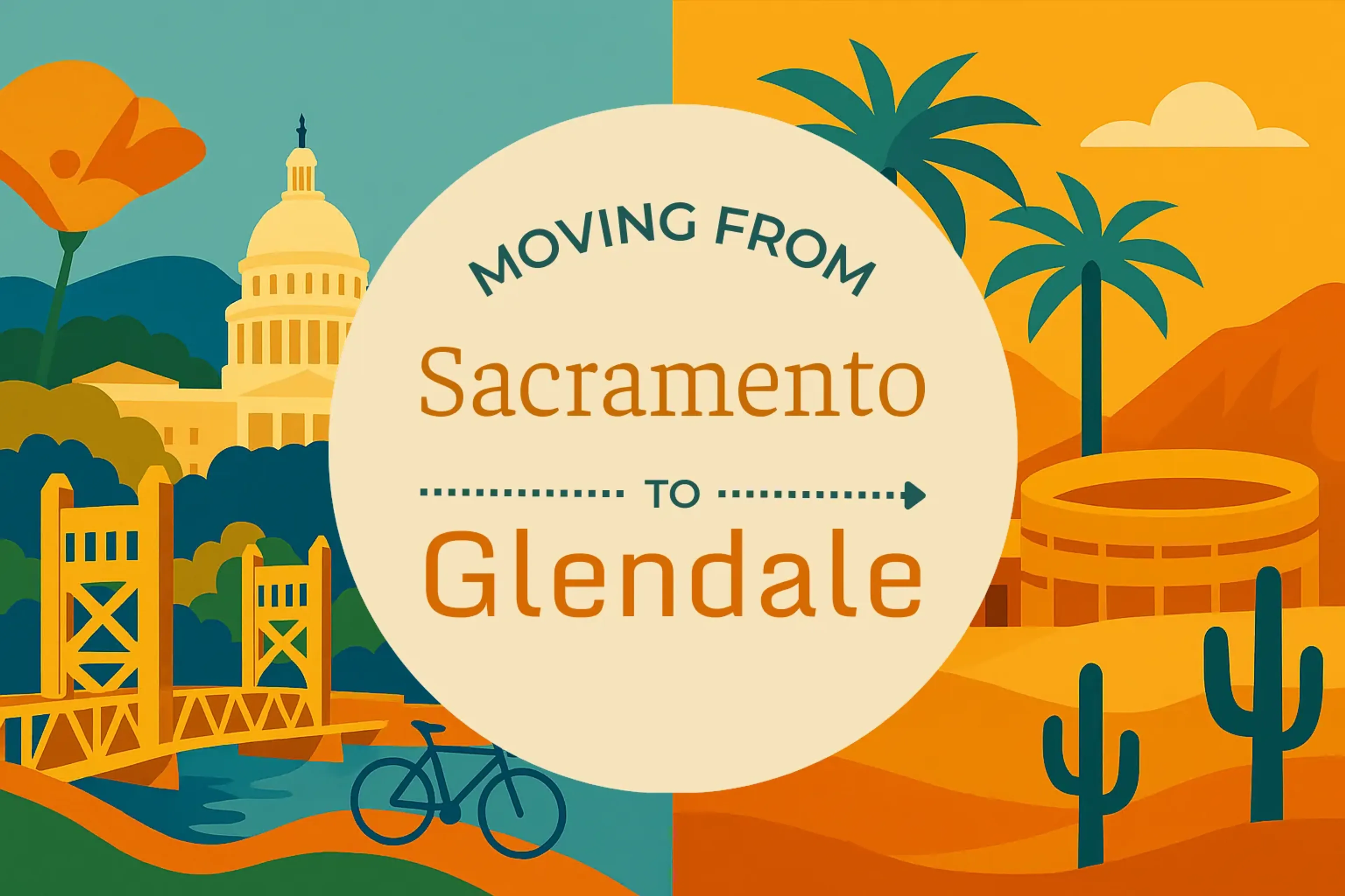 Side-by-side comparison of Sacramento to Glendale moving companies