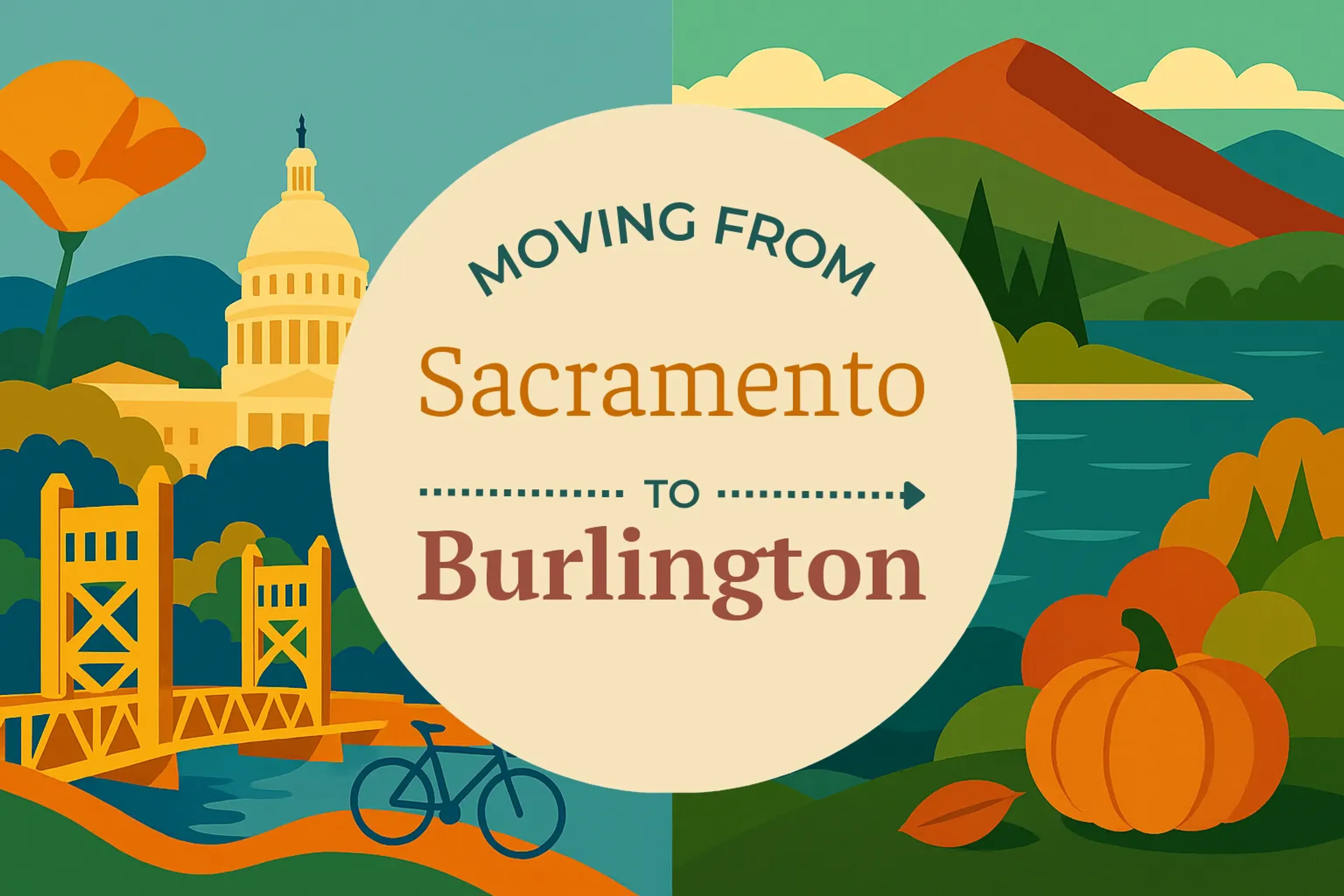 Side-by-side comparison of Sacramento to Burlington moving companies
