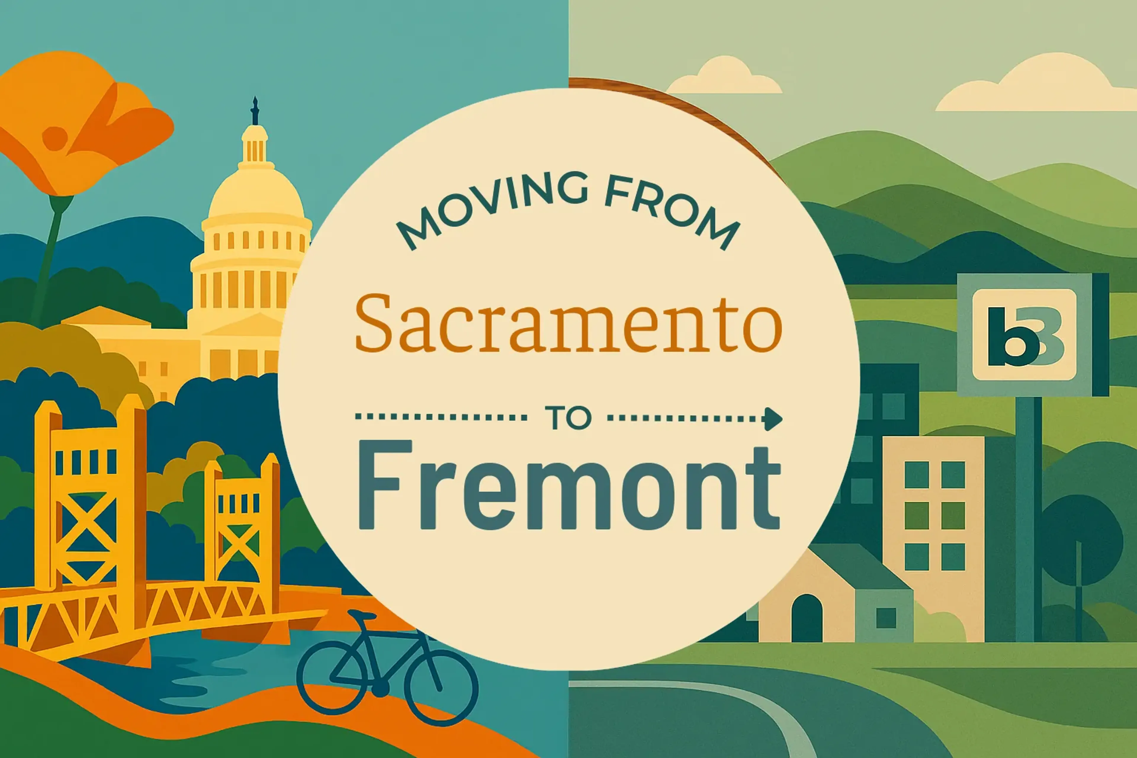 Side-by-side comparison of Sacramento to Fremont moving companies