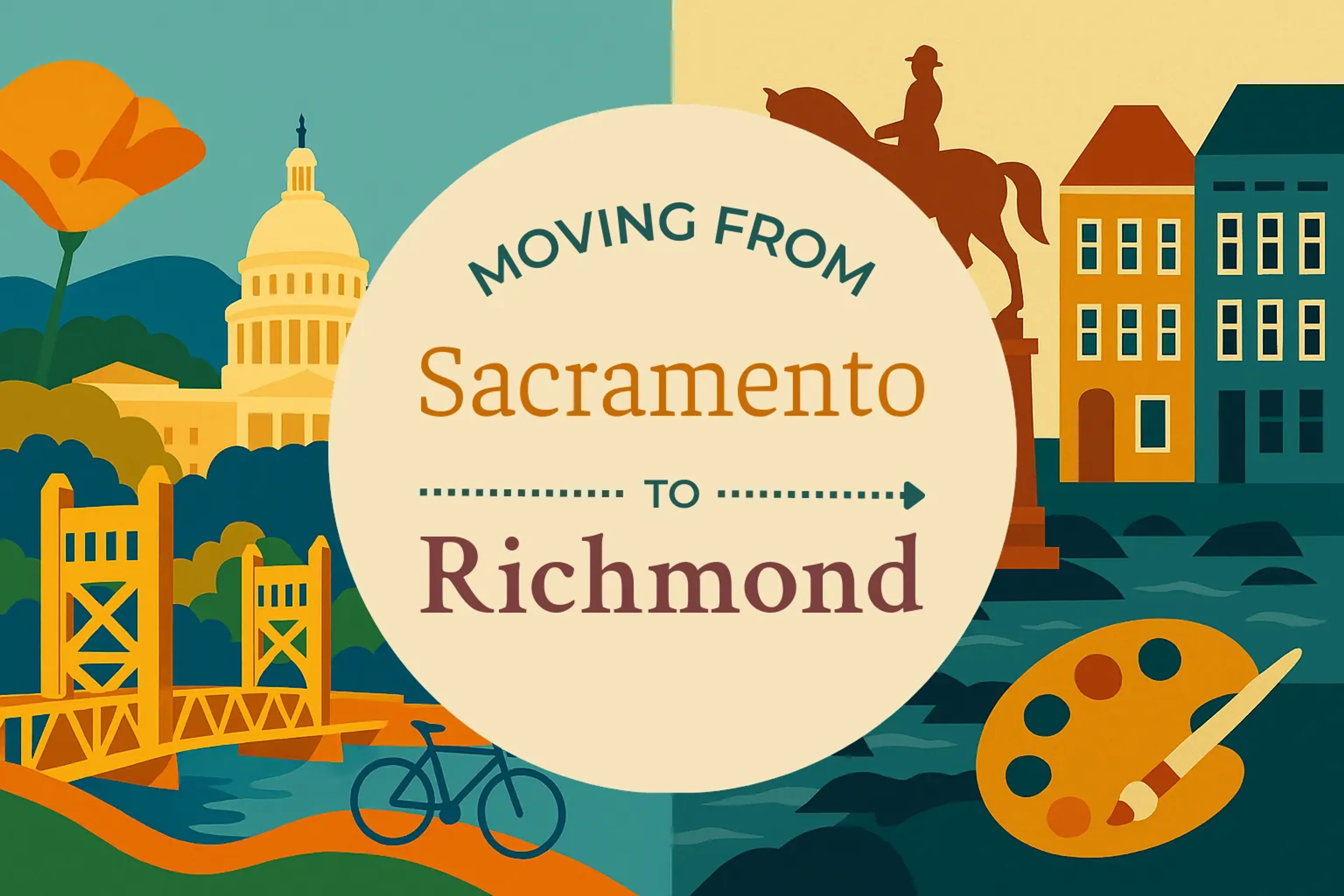 Side-by-side comparison of Sacramento to Richmond moving companies