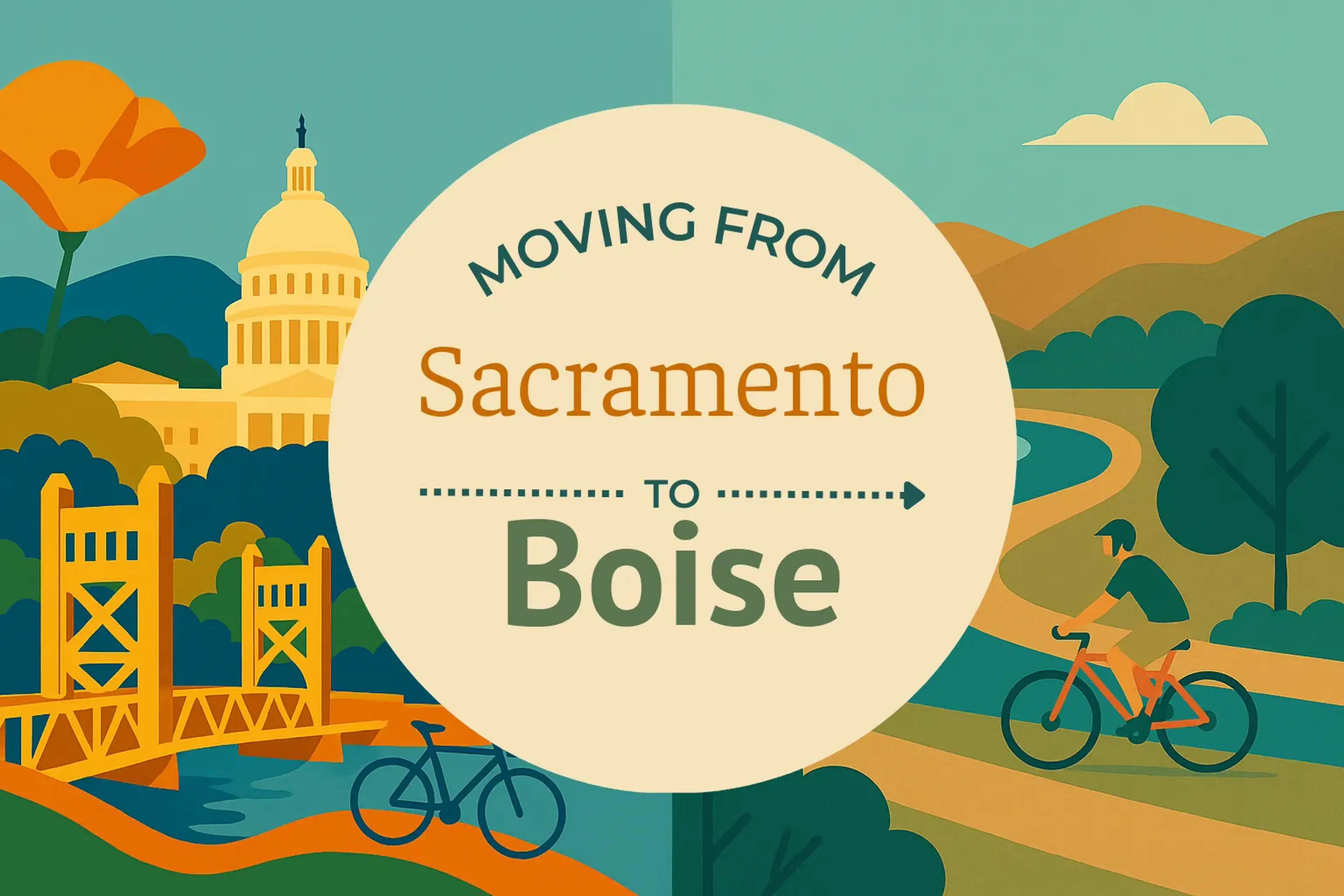 Side-by-side comparison of Sacramento to Boise moving companies