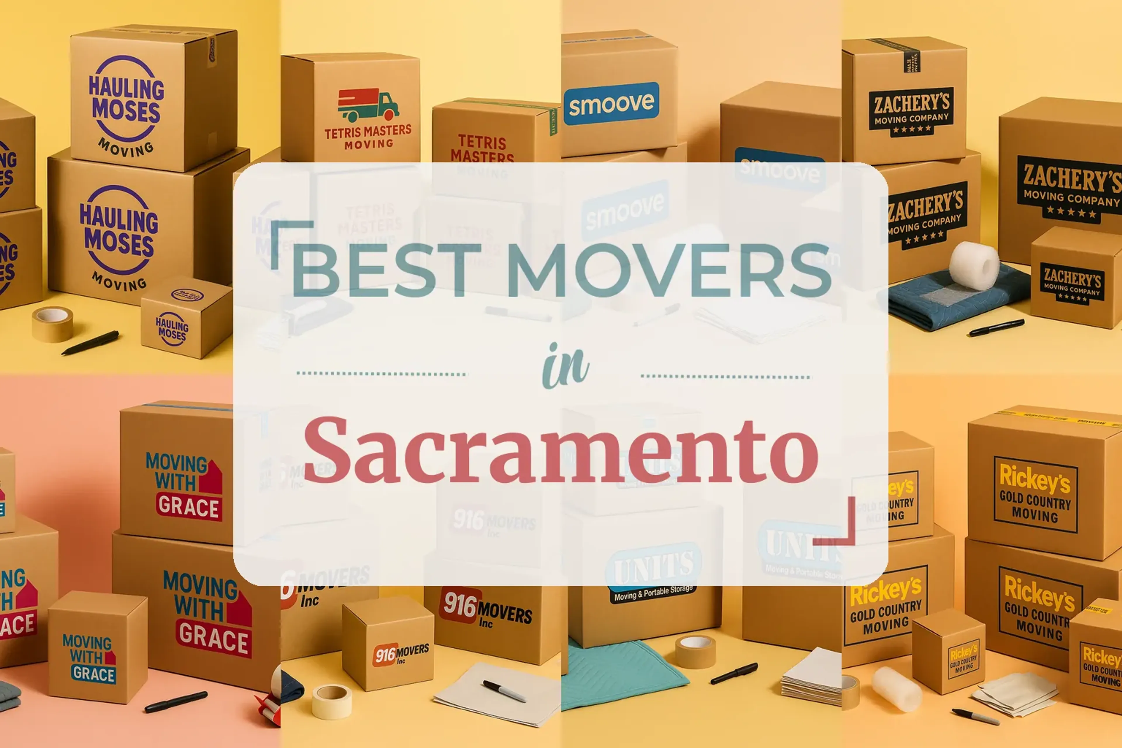 Side-by-side comparison of Sacramento moving companies