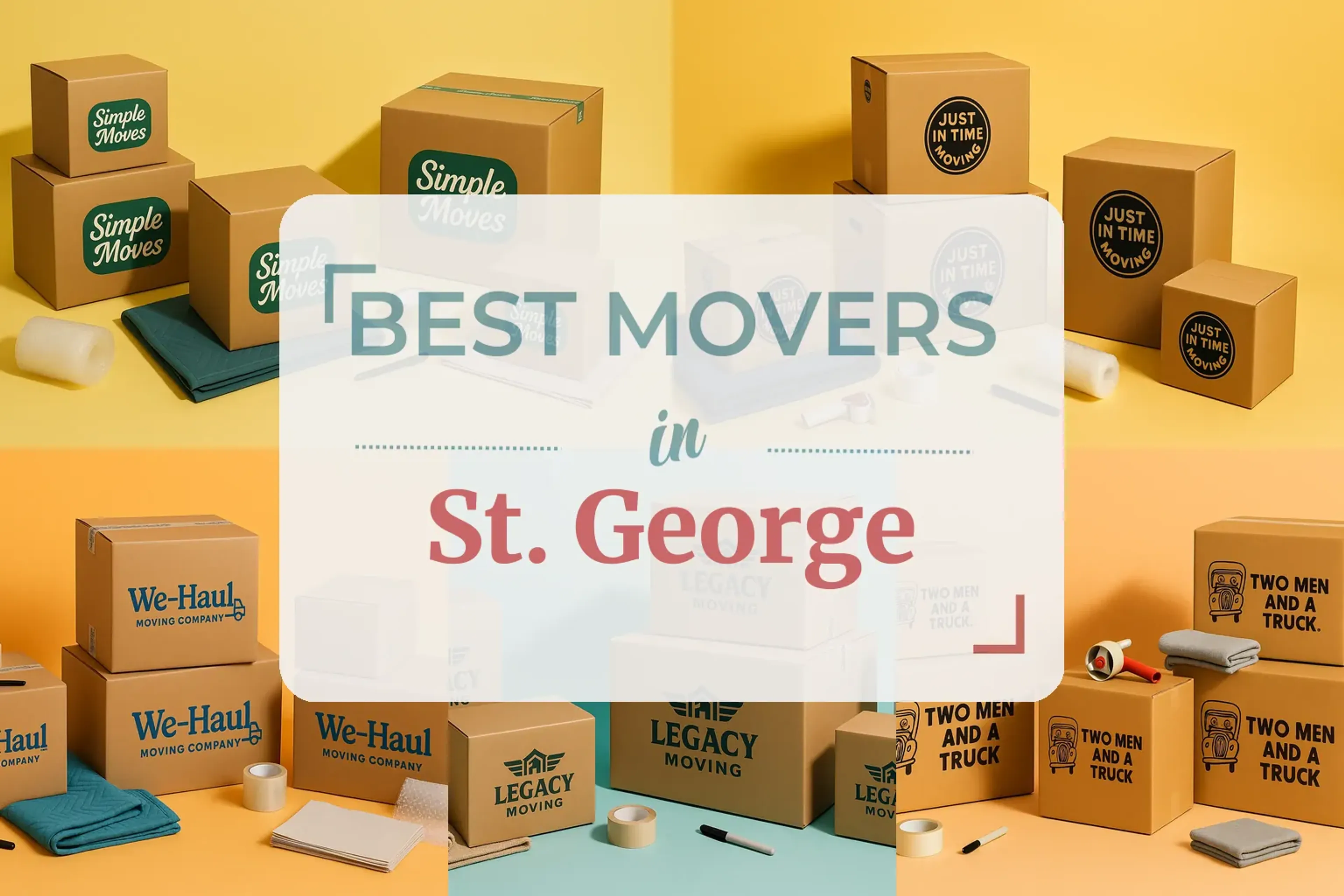 Side-by-side comparison of St. George moving companies