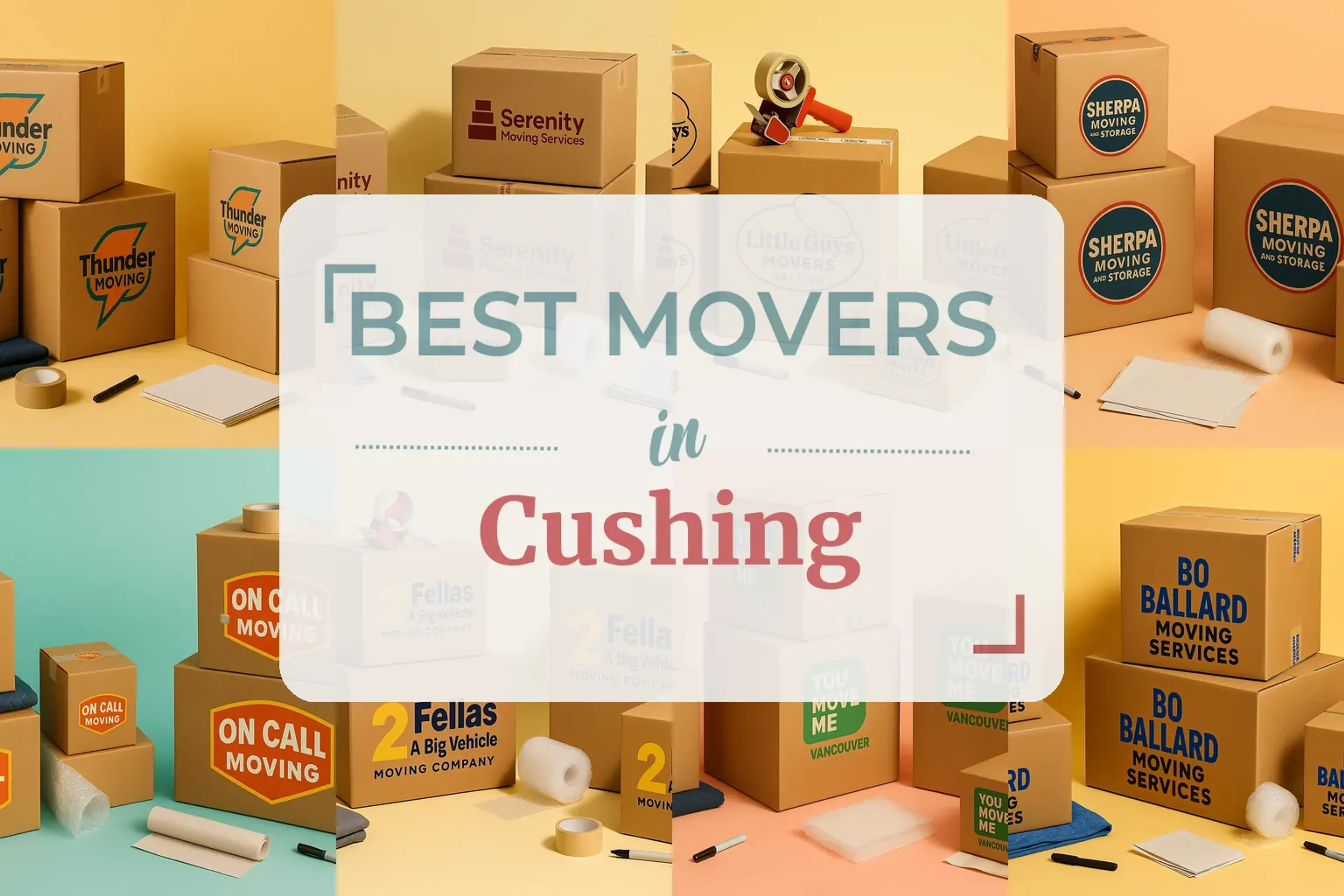 Side-by-side comparison of Cushing moving companies
