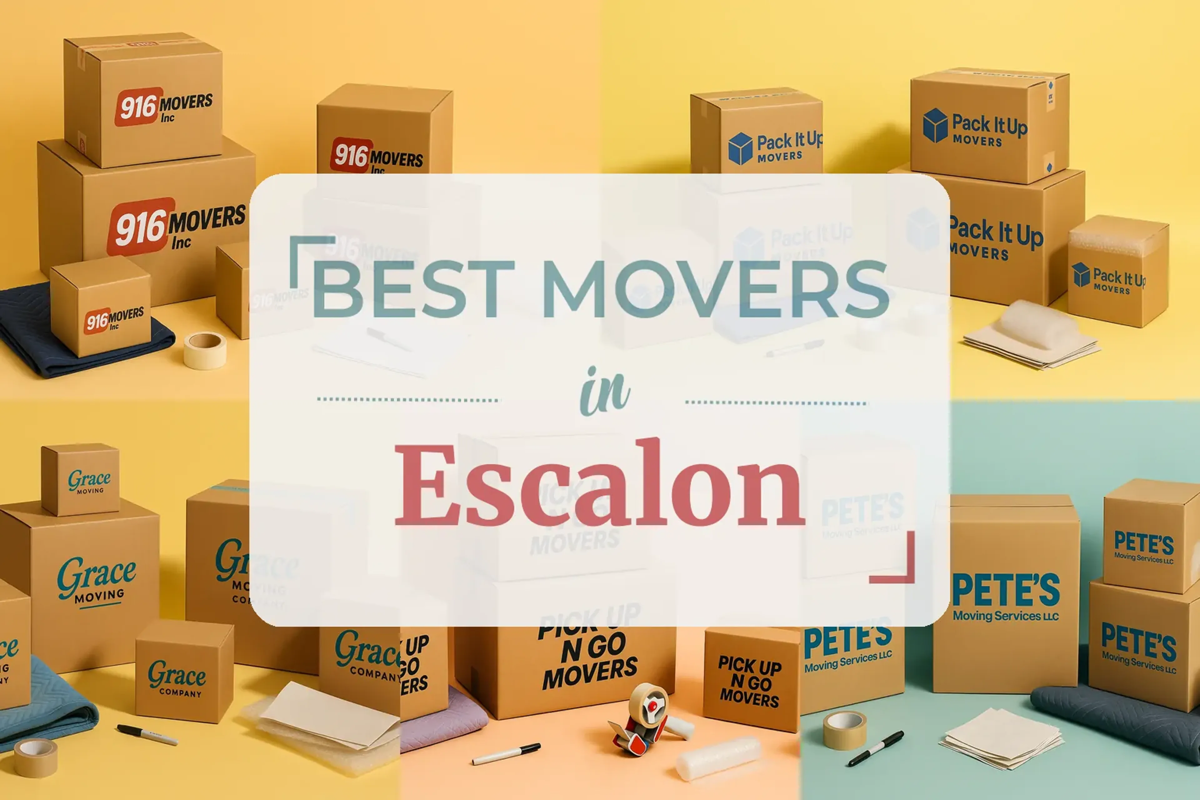 Side-by-side comparison of Escalon moving companies