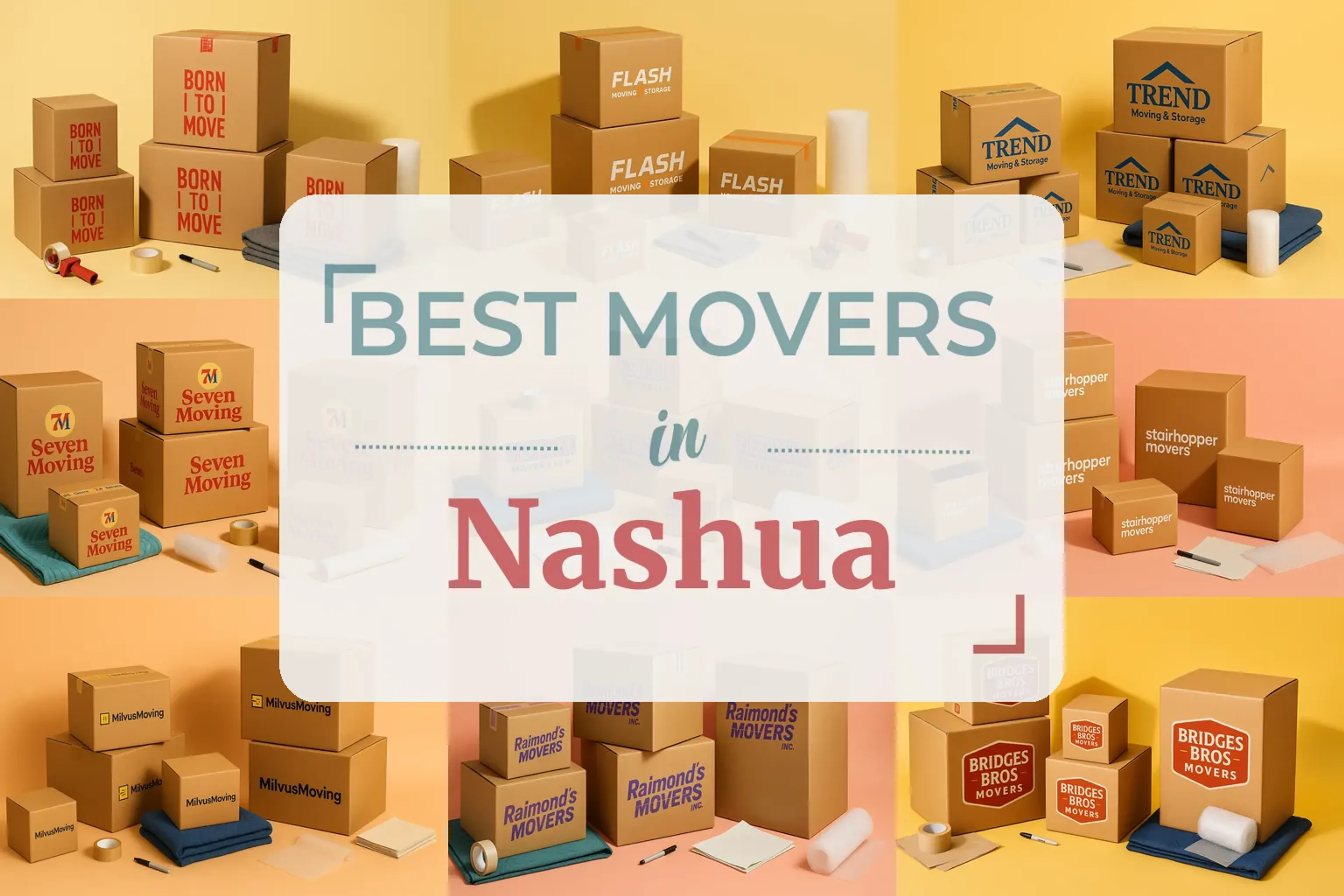 Side-by-side comparison of Nashua moving companies