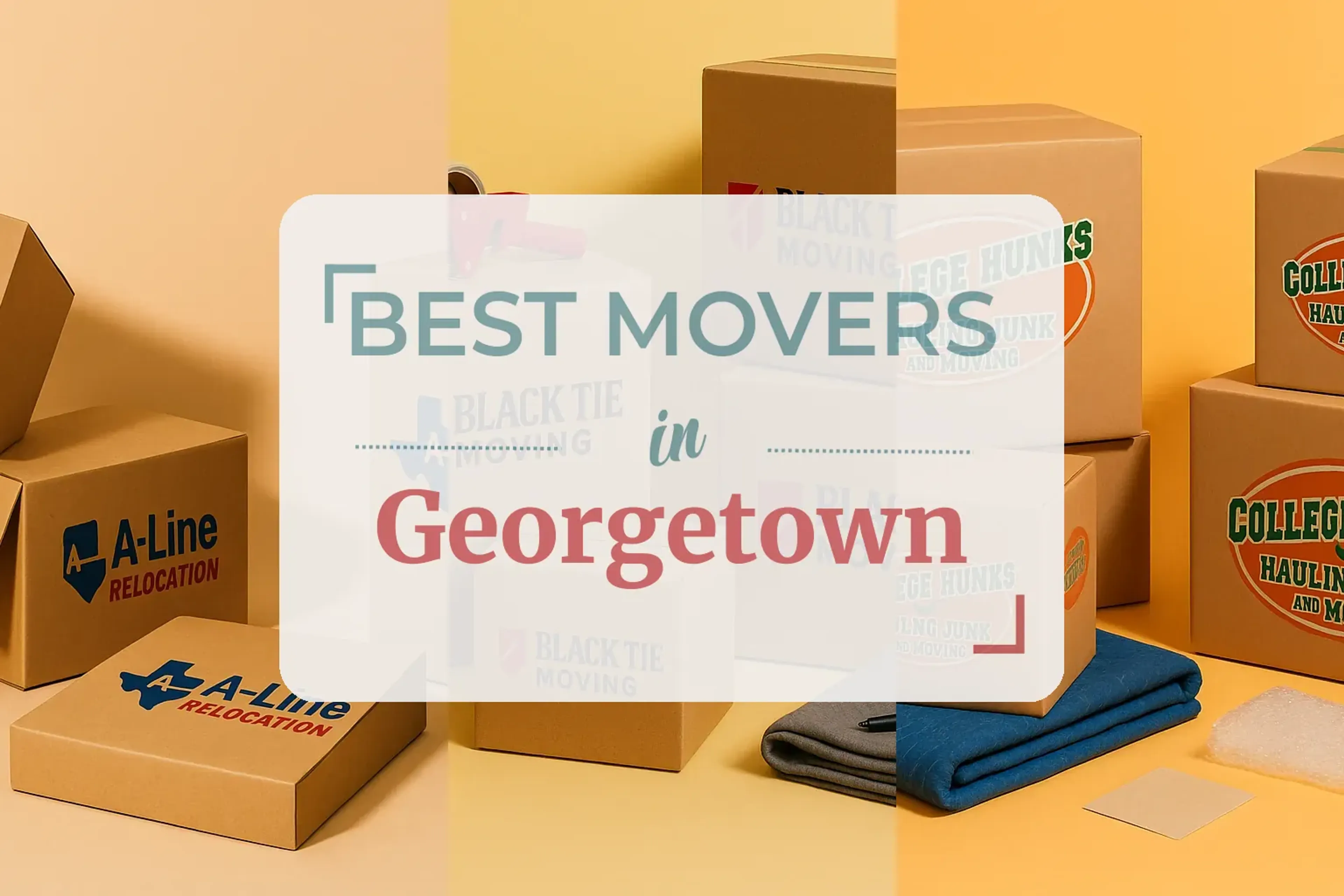 Side-by-side comparison of Georgetown moving companies