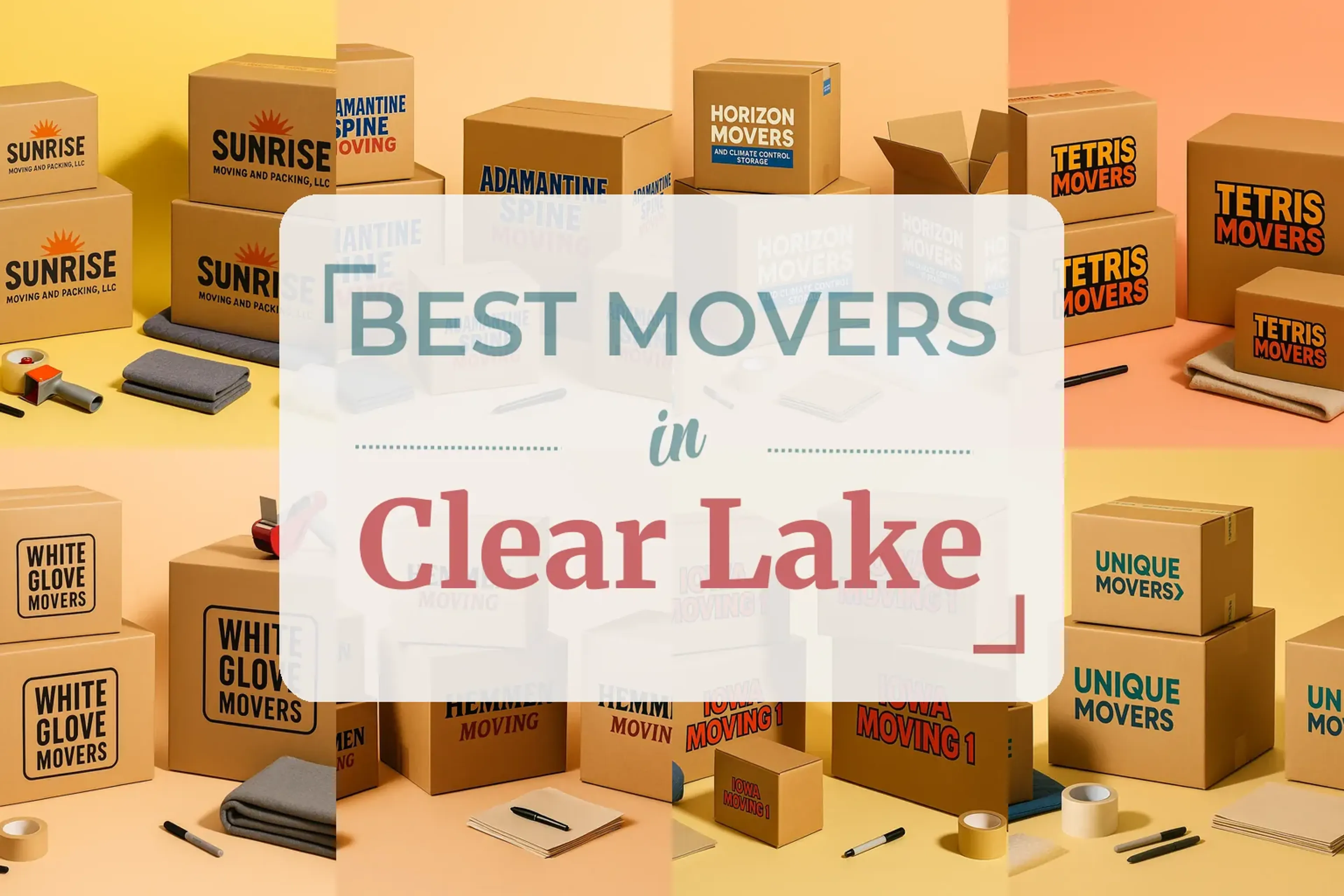Side-by-side comparison of Clear Lake moving companies