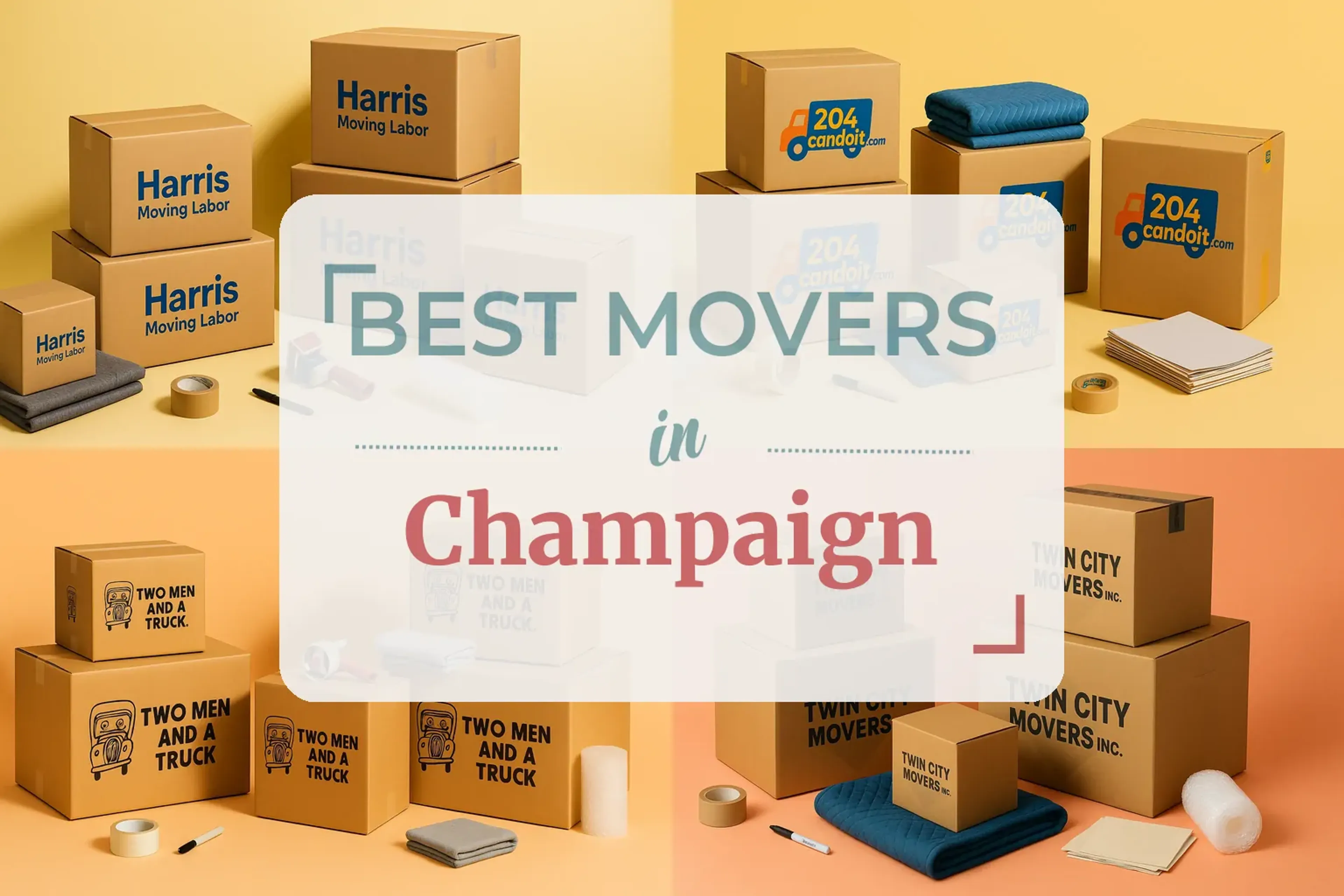 Side-by-side comparison of Champaign moving companies