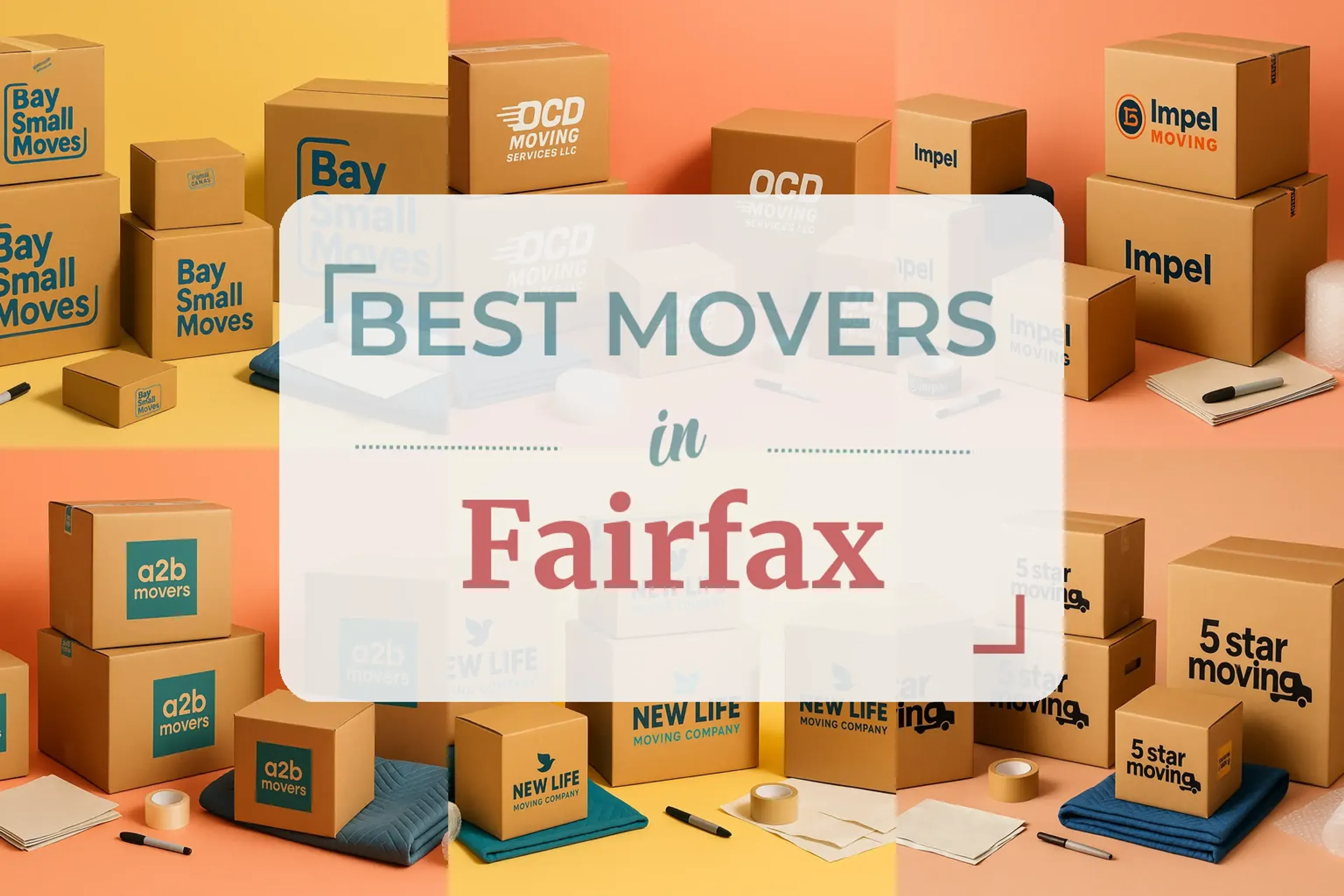 Side-by-side comparison of Fairfax moving companies