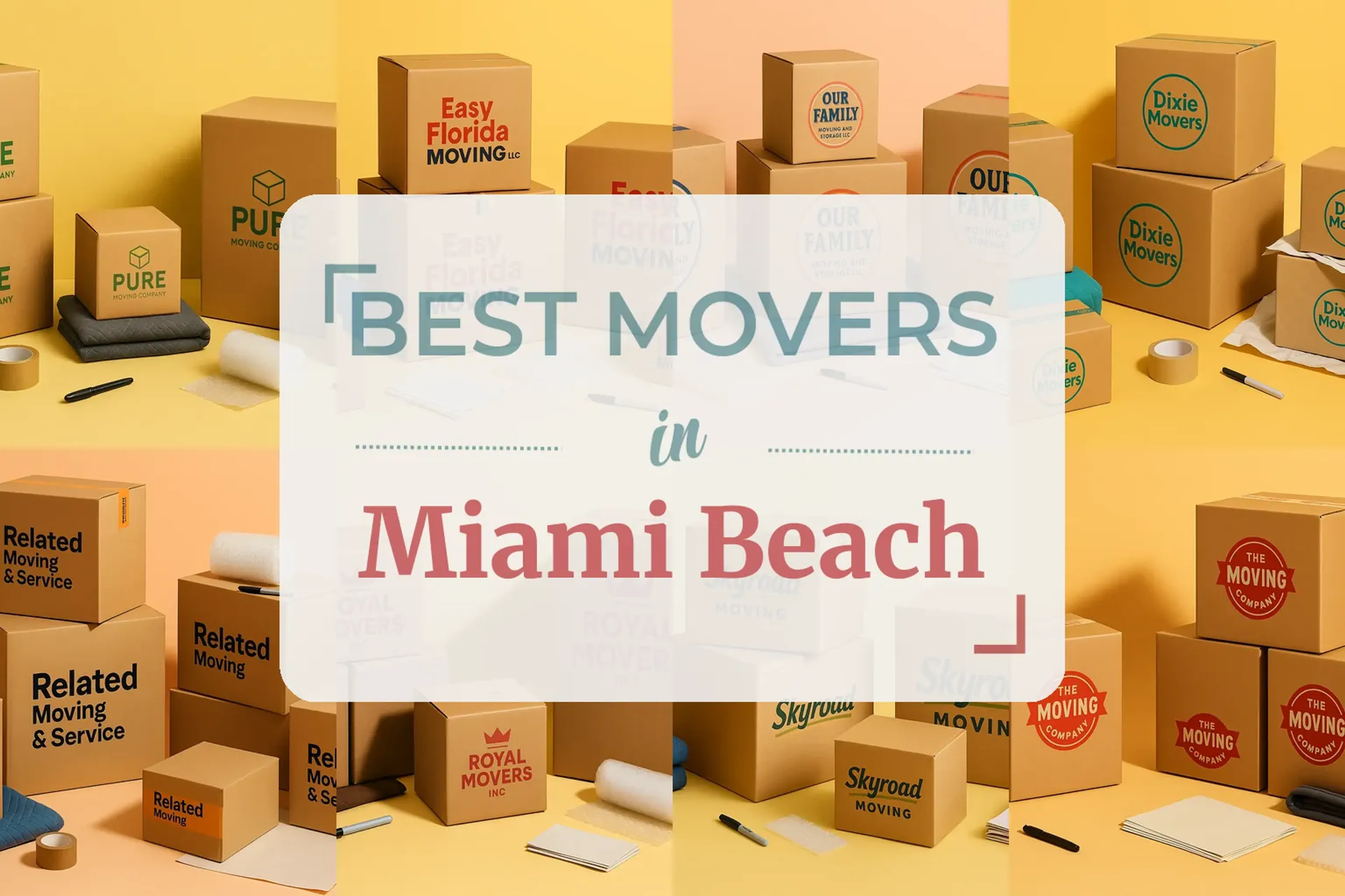 Side-by-side comparison of Miami Beach moving companies