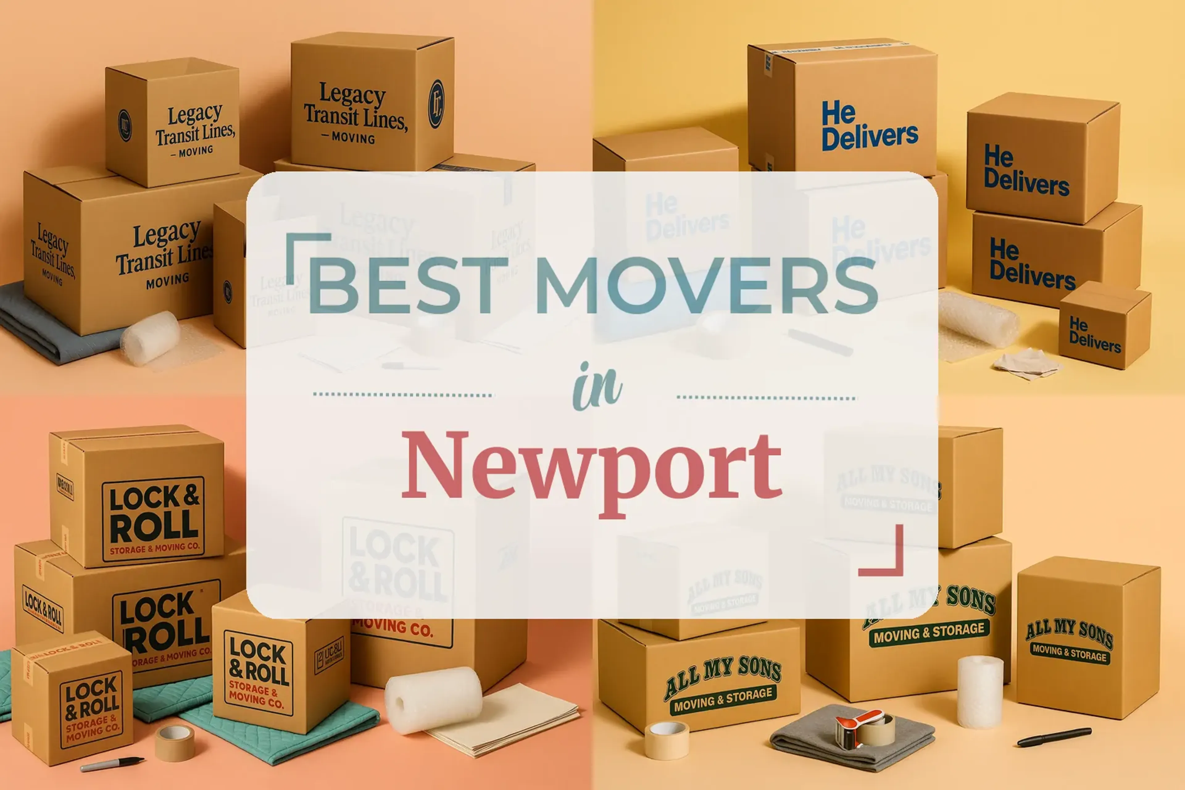 Side-by-side comparison of Newport moving companies