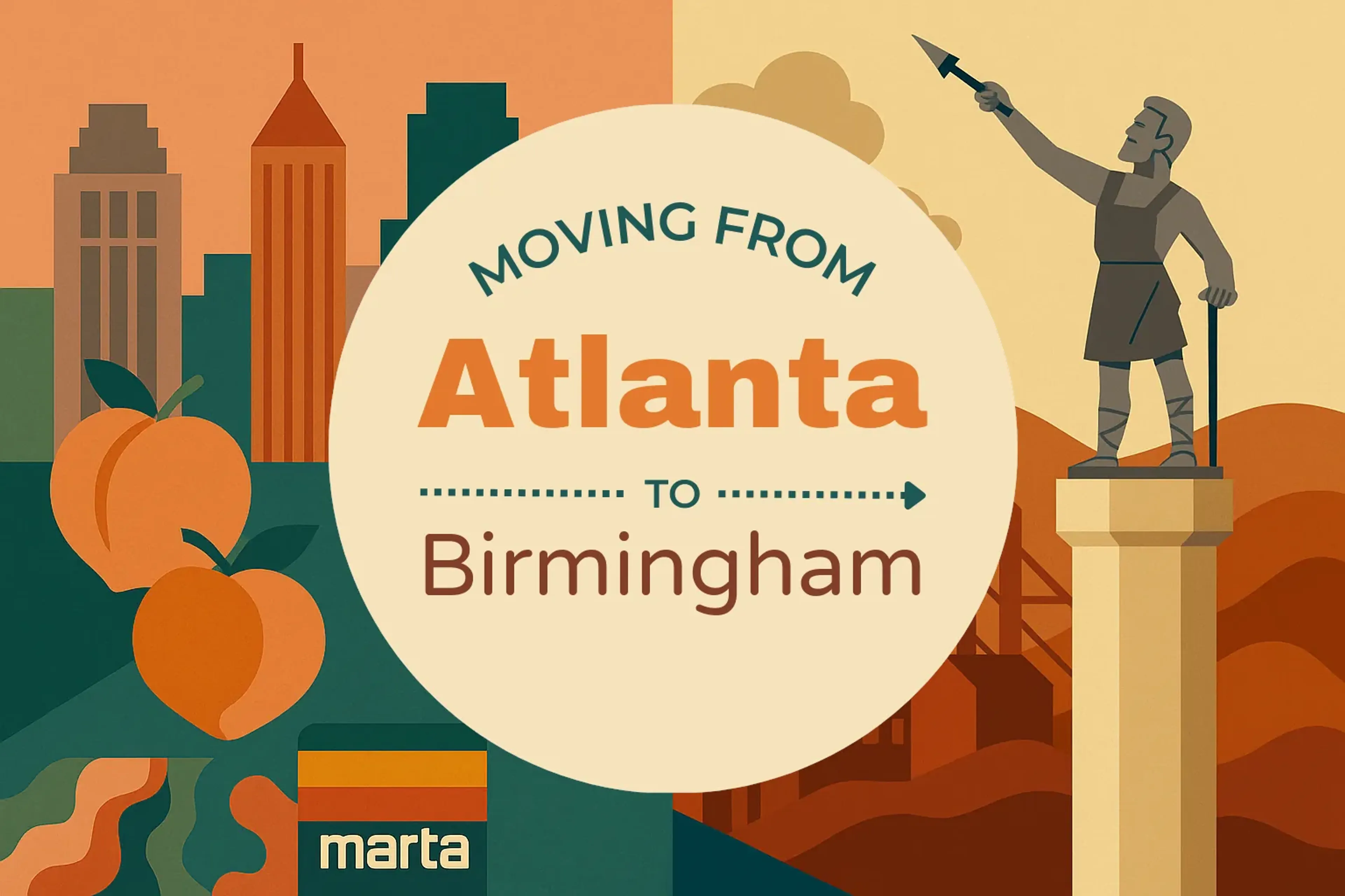 Side-by-side comparison of Atlanta to Birmingham moving companies