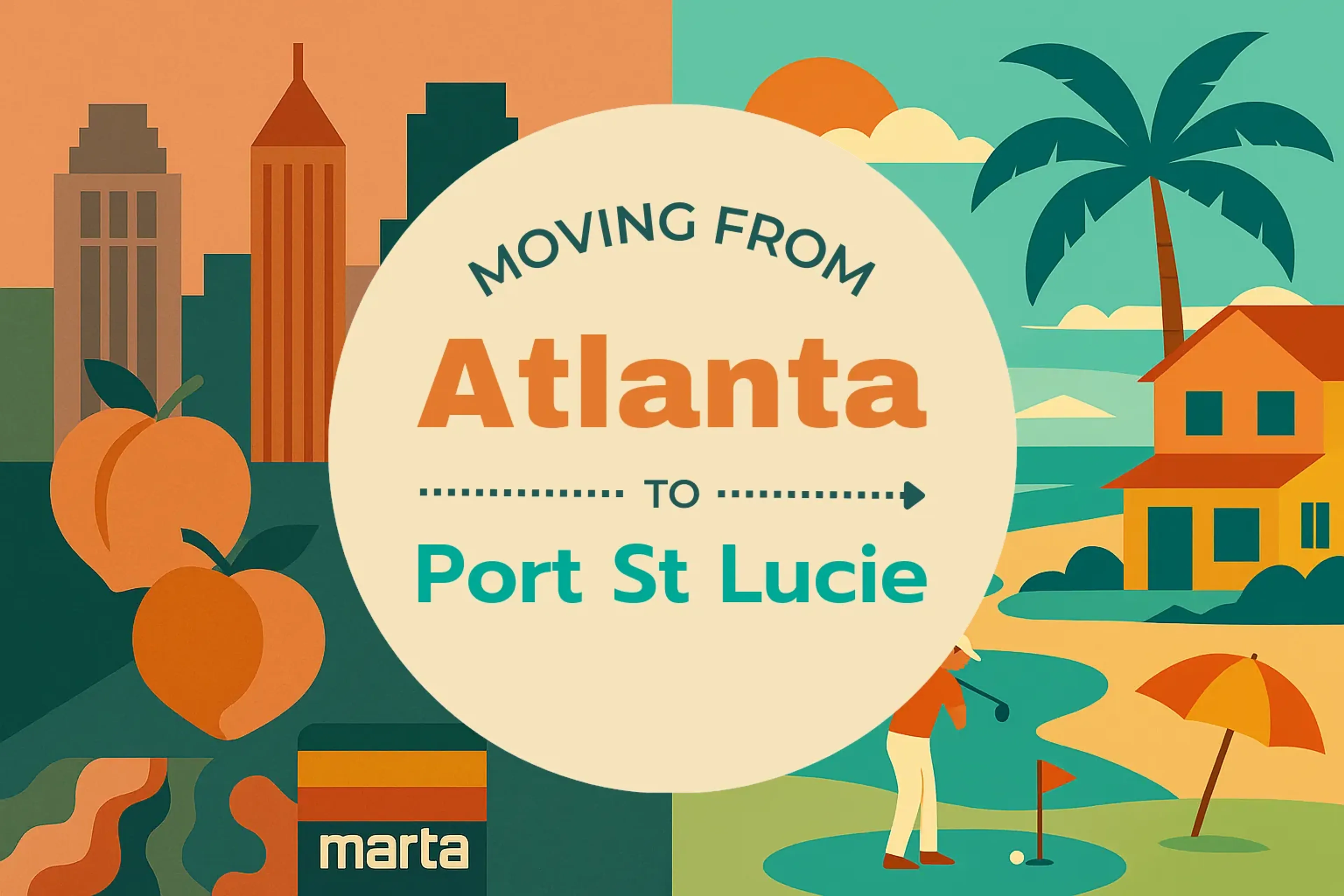 Side-by-side comparison of Atlanta to Port St. Lucie moving companies