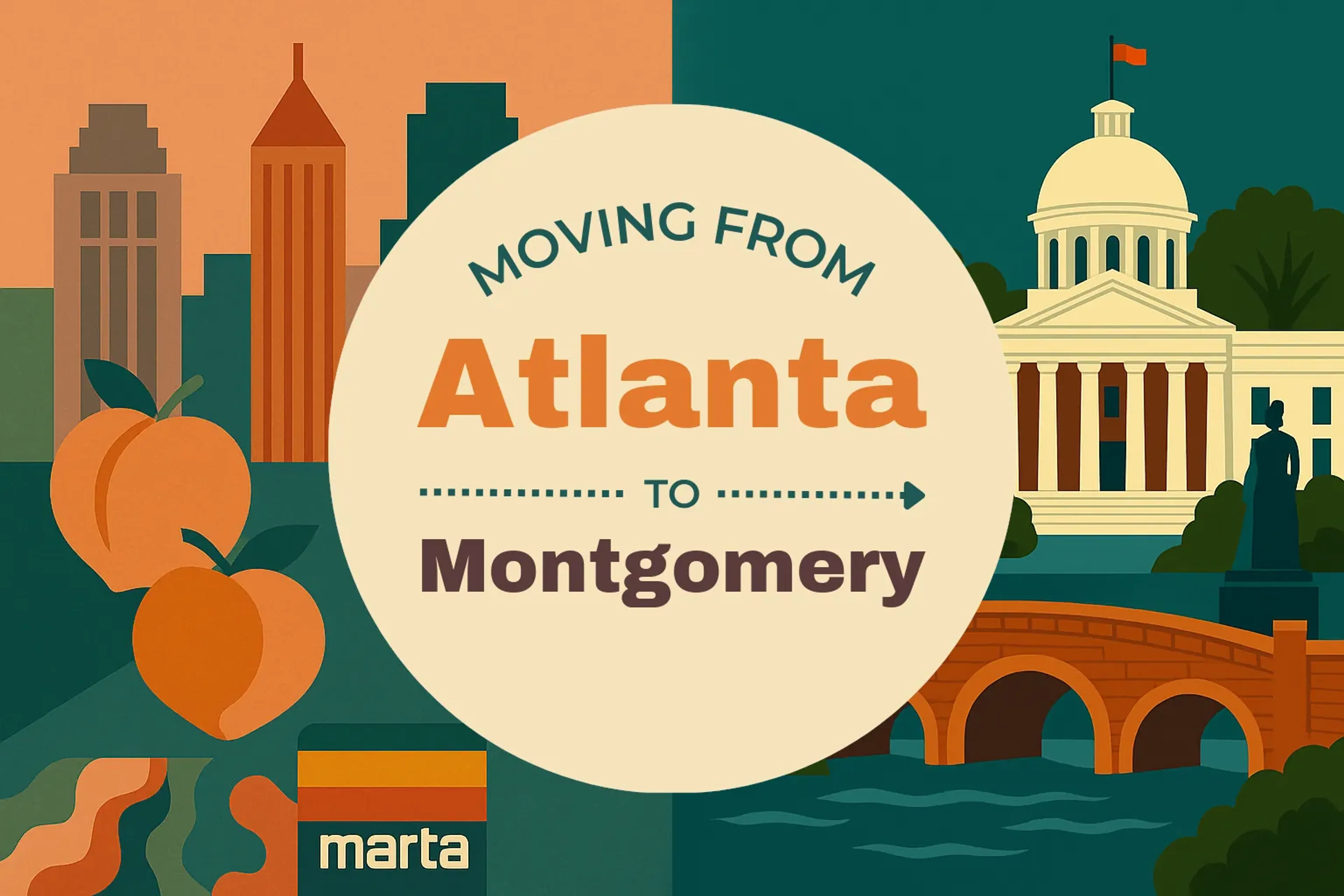 Side-by-side comparison of Atlanta to Montgomery moving companies