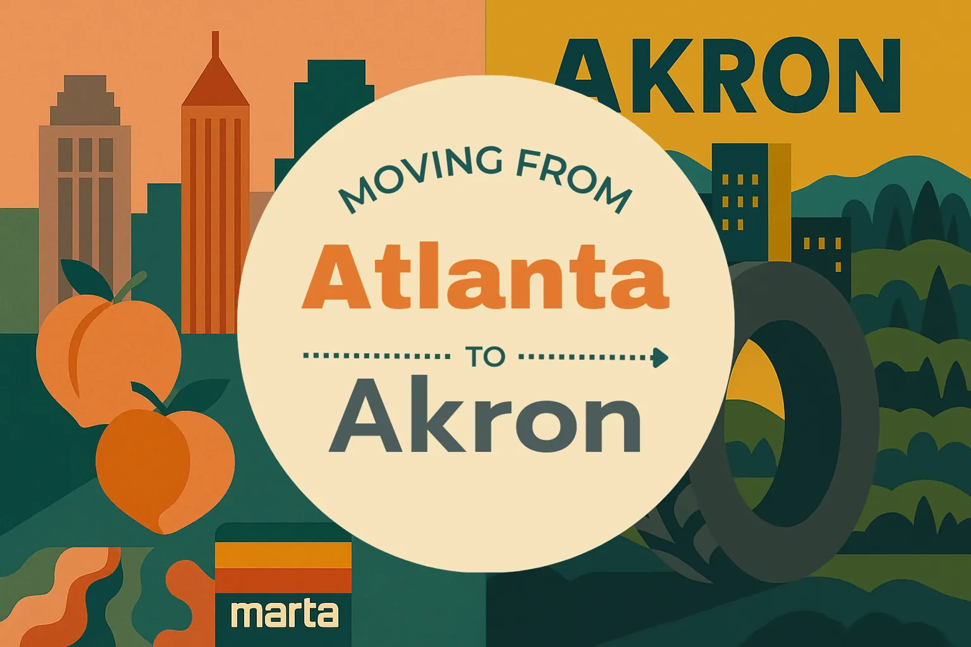 Side-by-side comparison of Atlanta to Akron moving companies