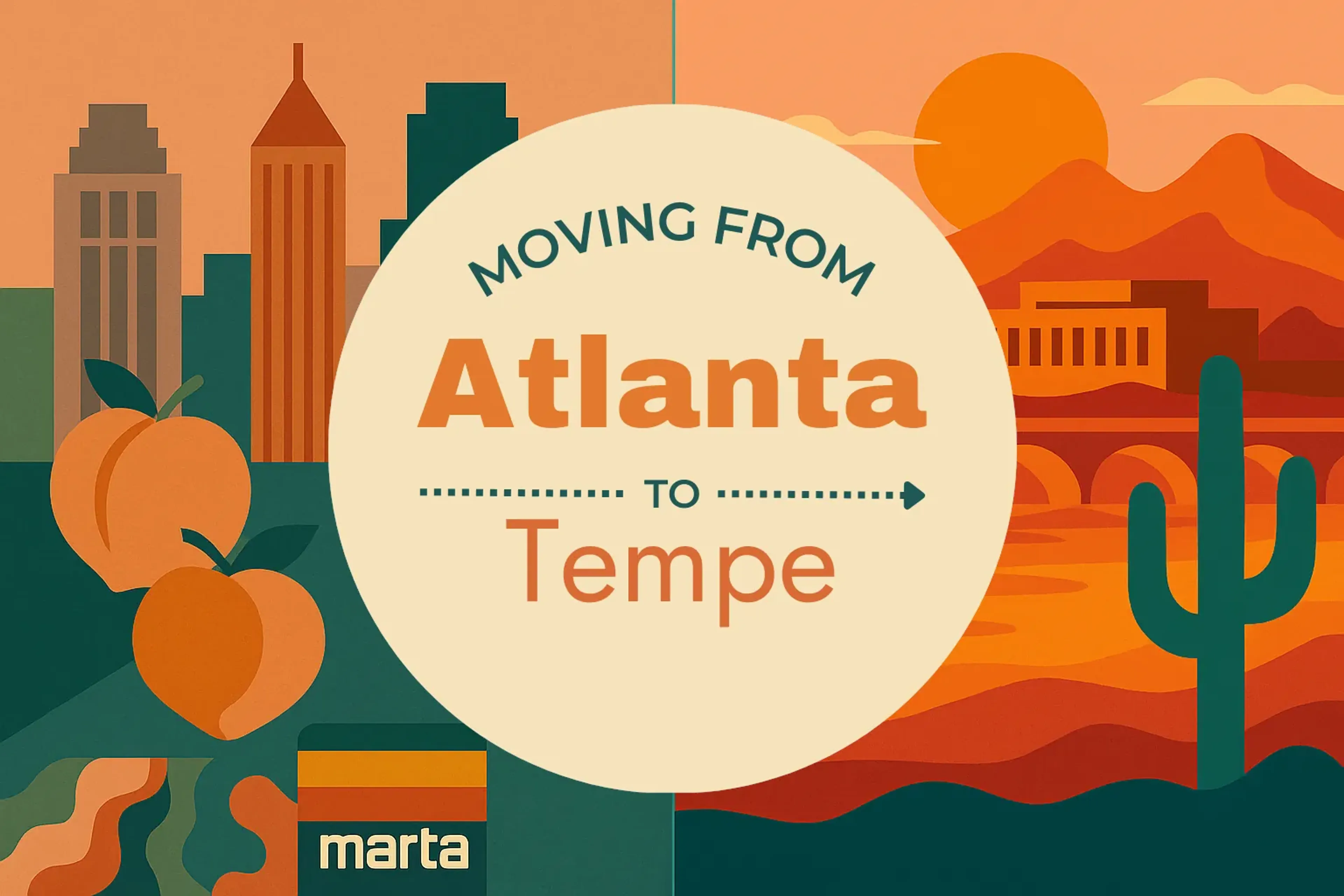 Side-by-side comparison of Atlanta to Tempe moving companies