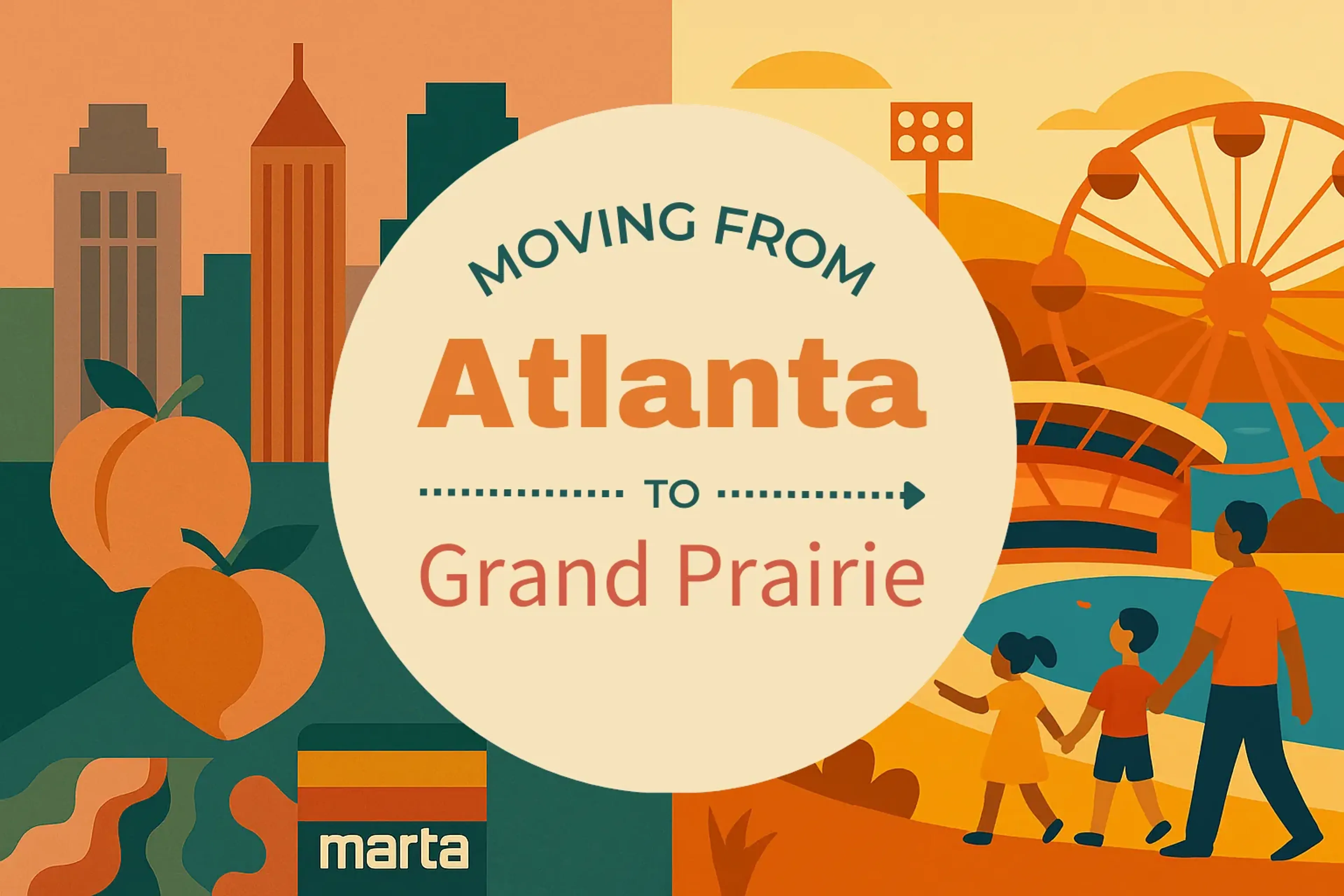 Side-by-side comparison of Atlanta to Grand Prairie moving companies