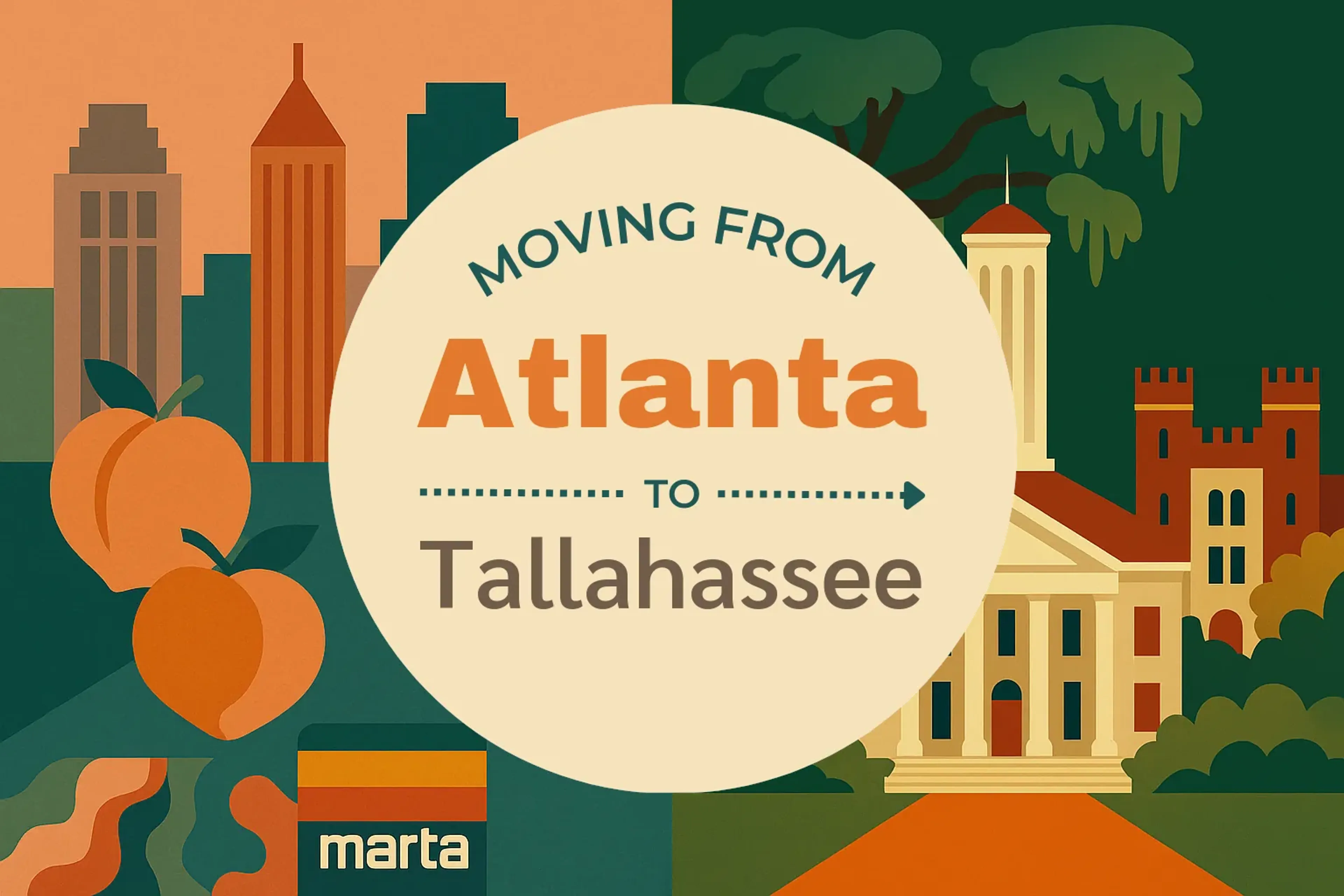 Side-by-side comparison of Atlanta to Tallahassee moving companies