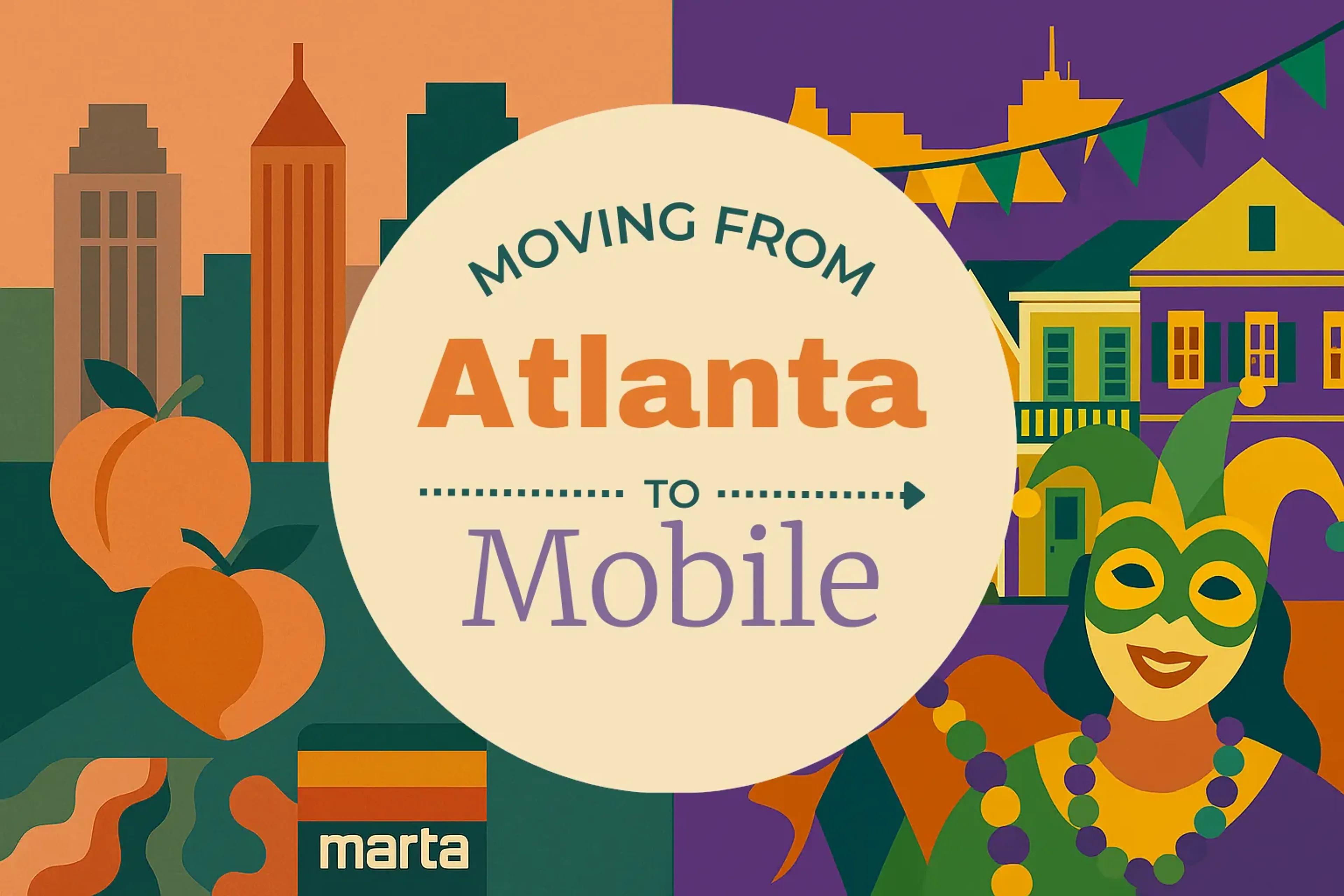 Side-by-side comparison of Atlanta to Mobile moving companies