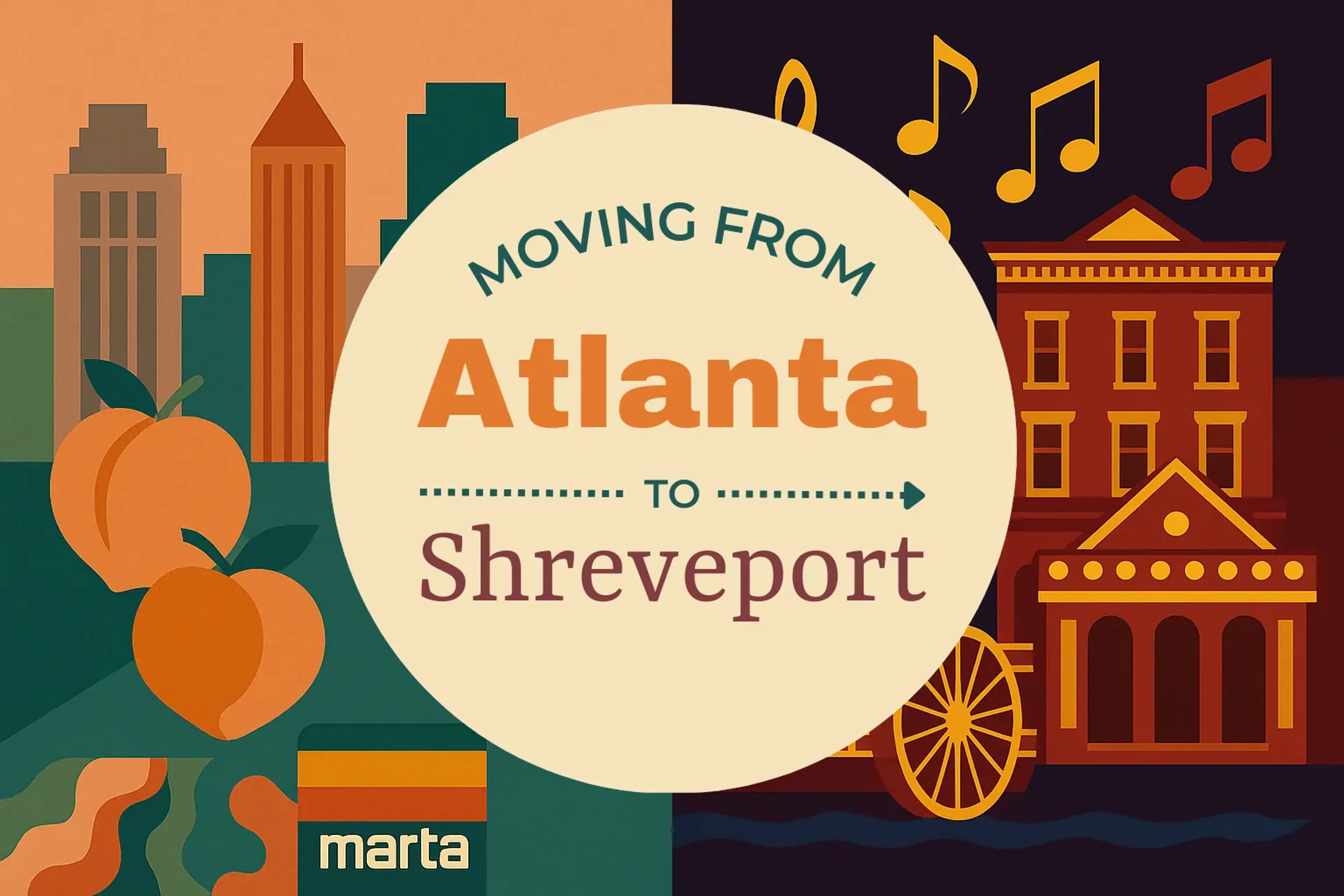 Side-by-side comparison of Atlanta to Shreveport moving companies