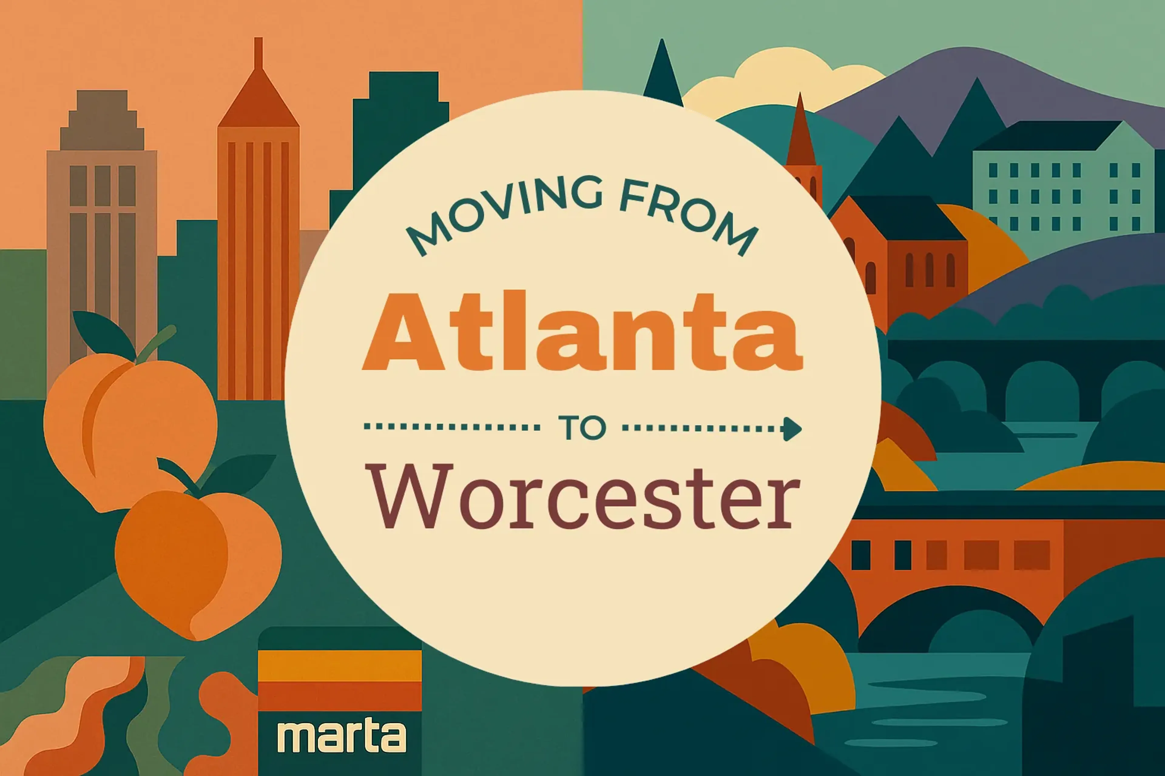 Side-by-side comparison of Atlanta to Worcester moving companies