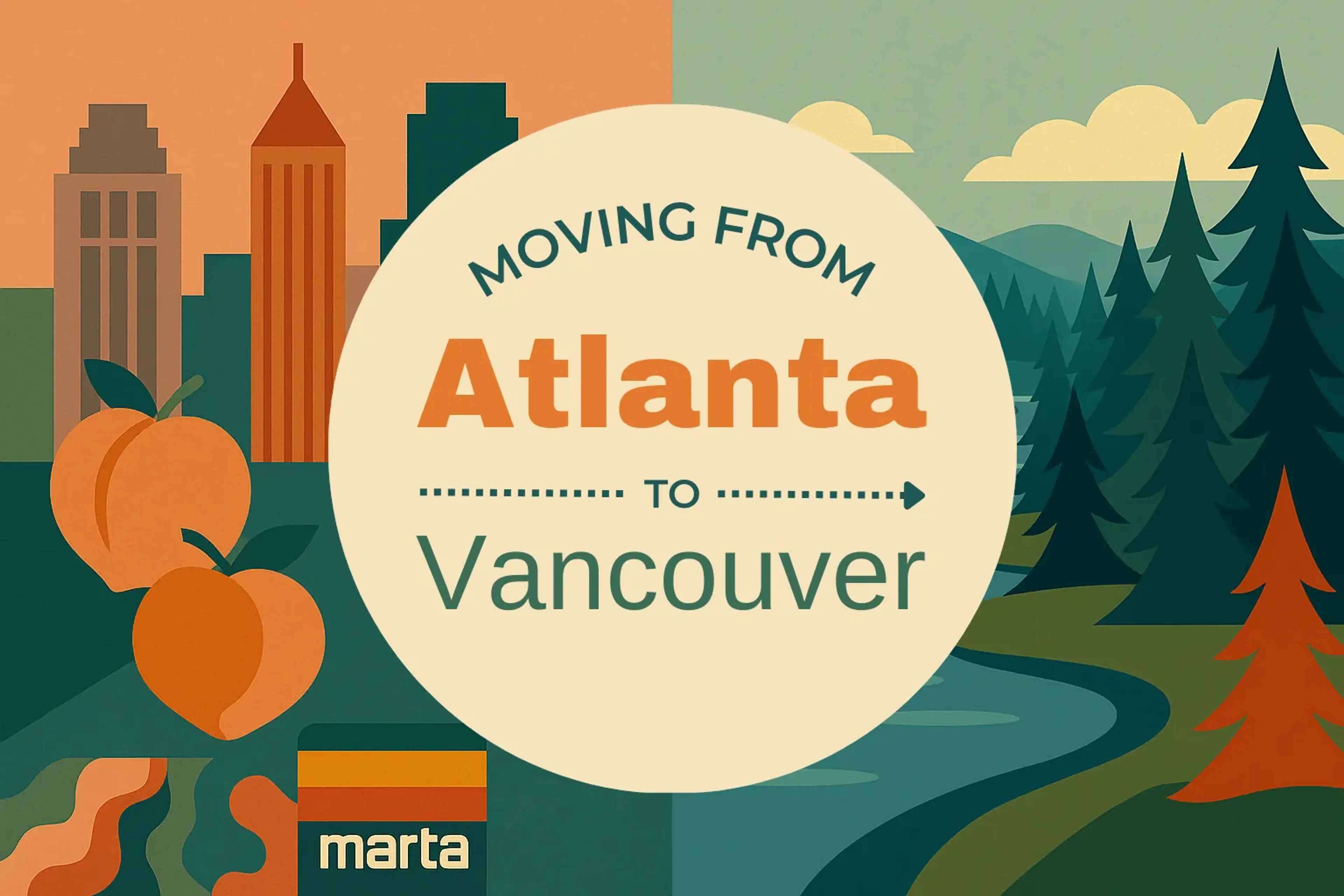 Side-by-side comparison of Atlanta to Vancouver moving companies