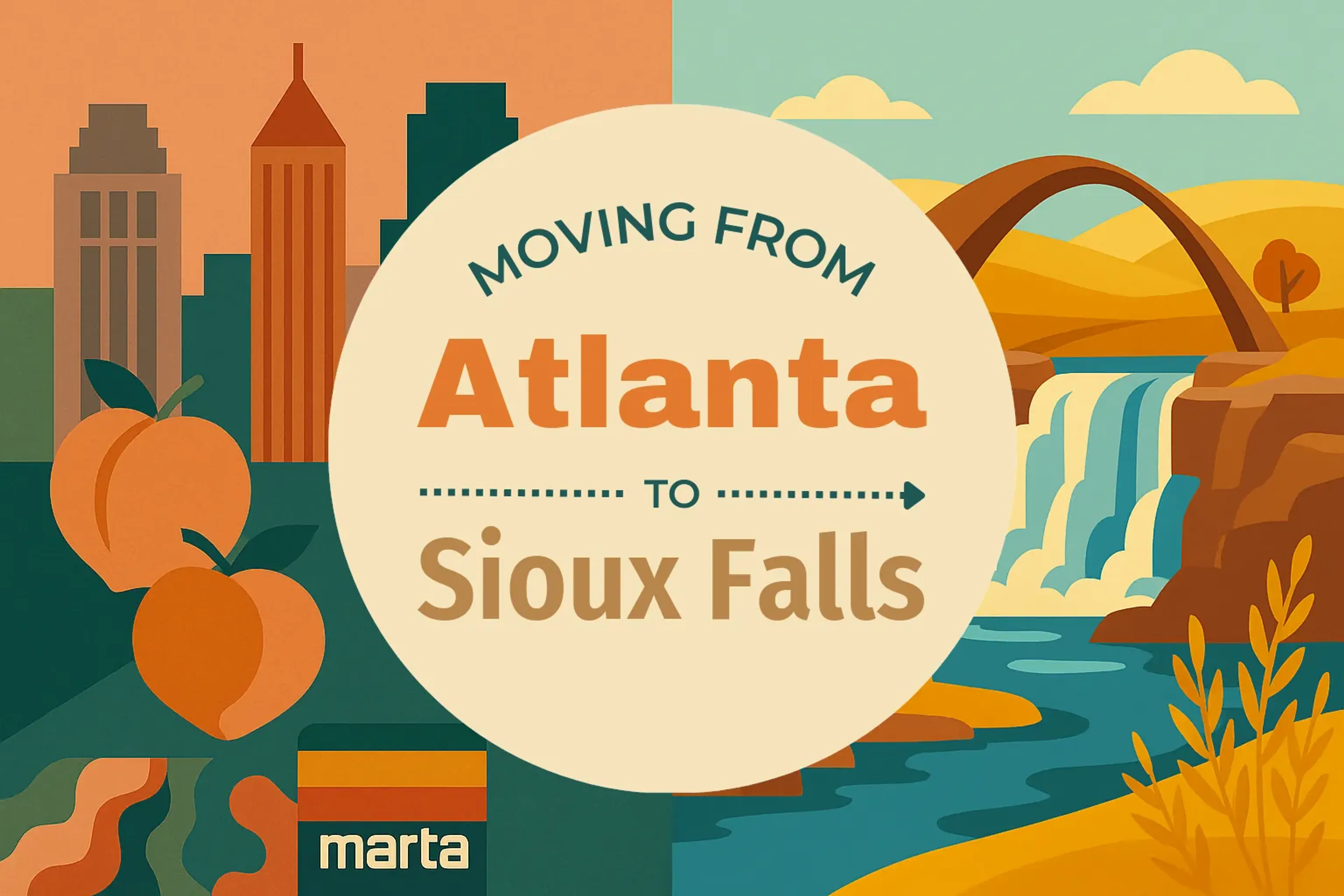 Side-by-side comparison of Atlanta to Sioux Falls moving companies