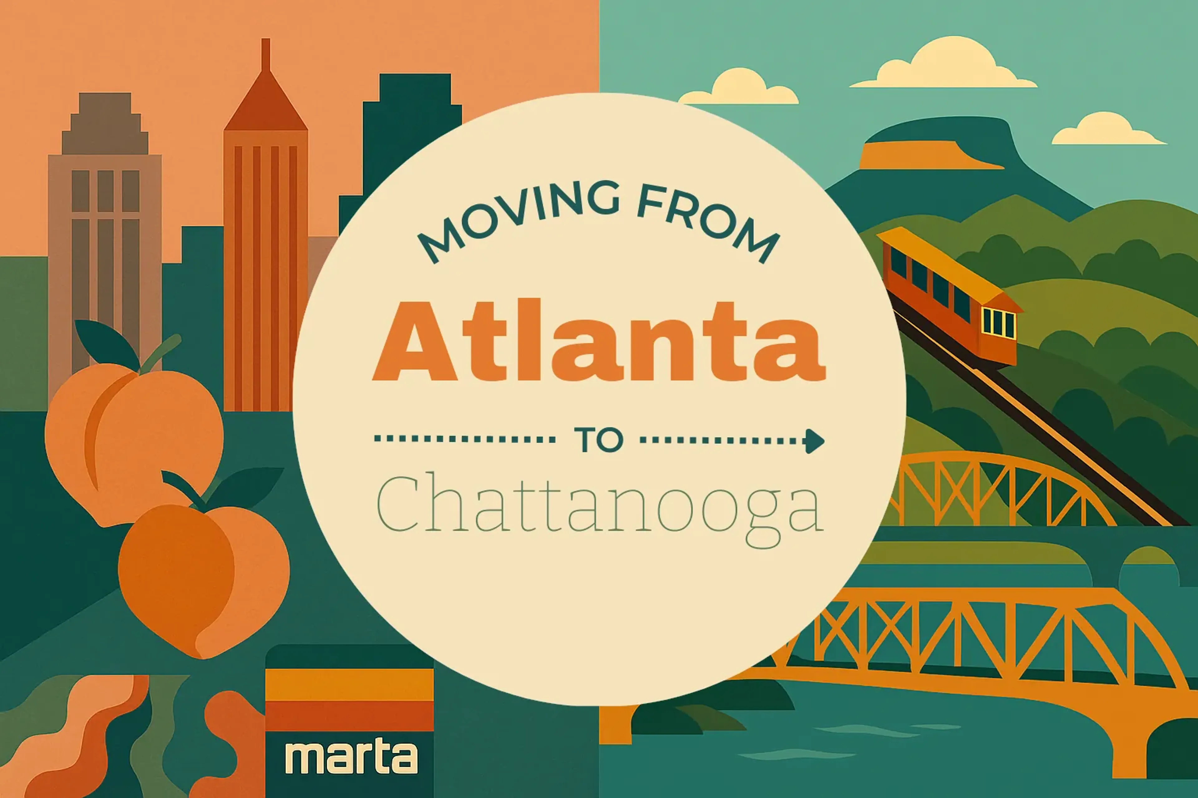 Side-by-side comparison of Atlanta to Chattanooga moving companies