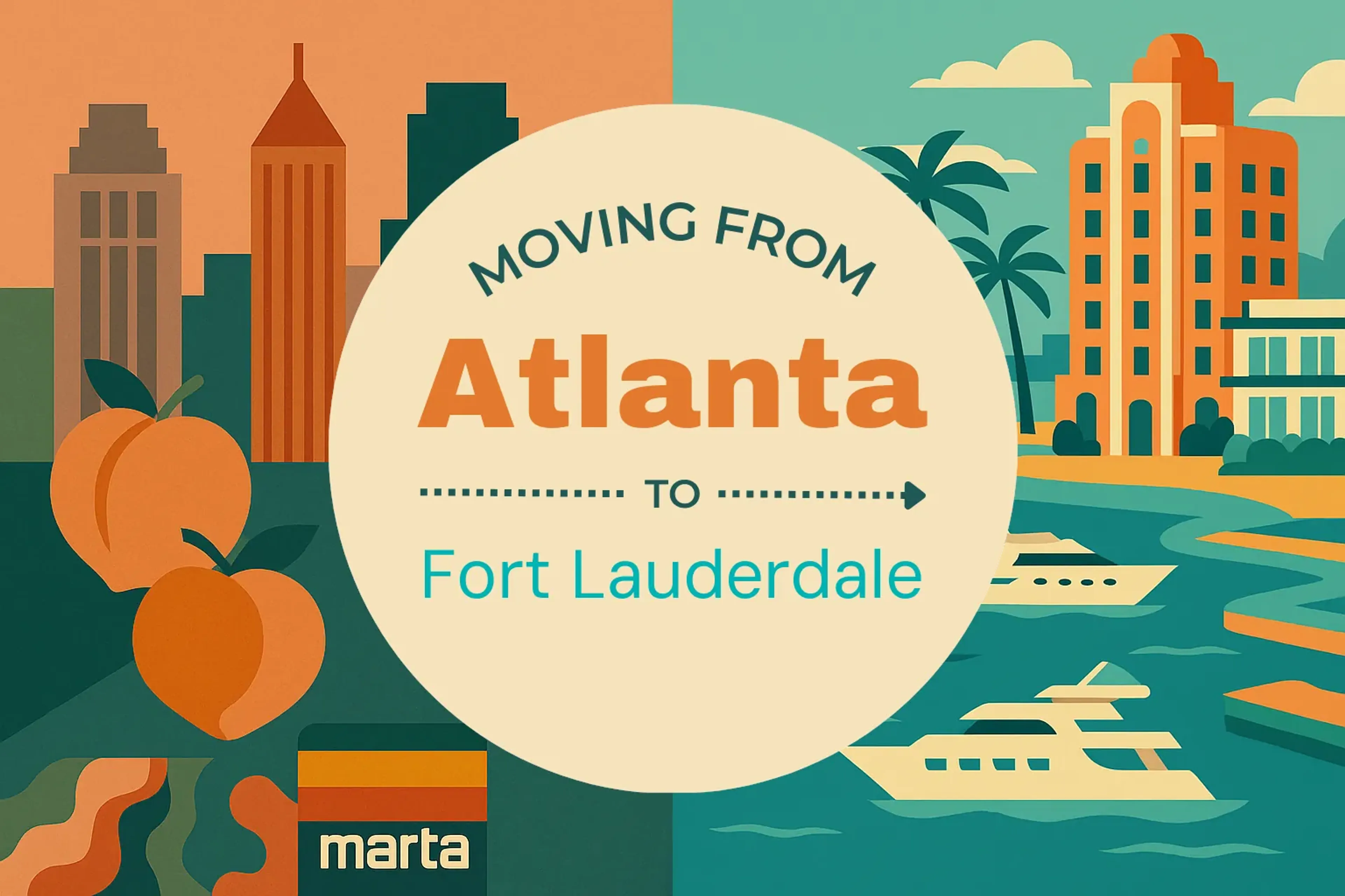 Side-by-side comparison of Atlanta to Fort Lauderdale moving companies