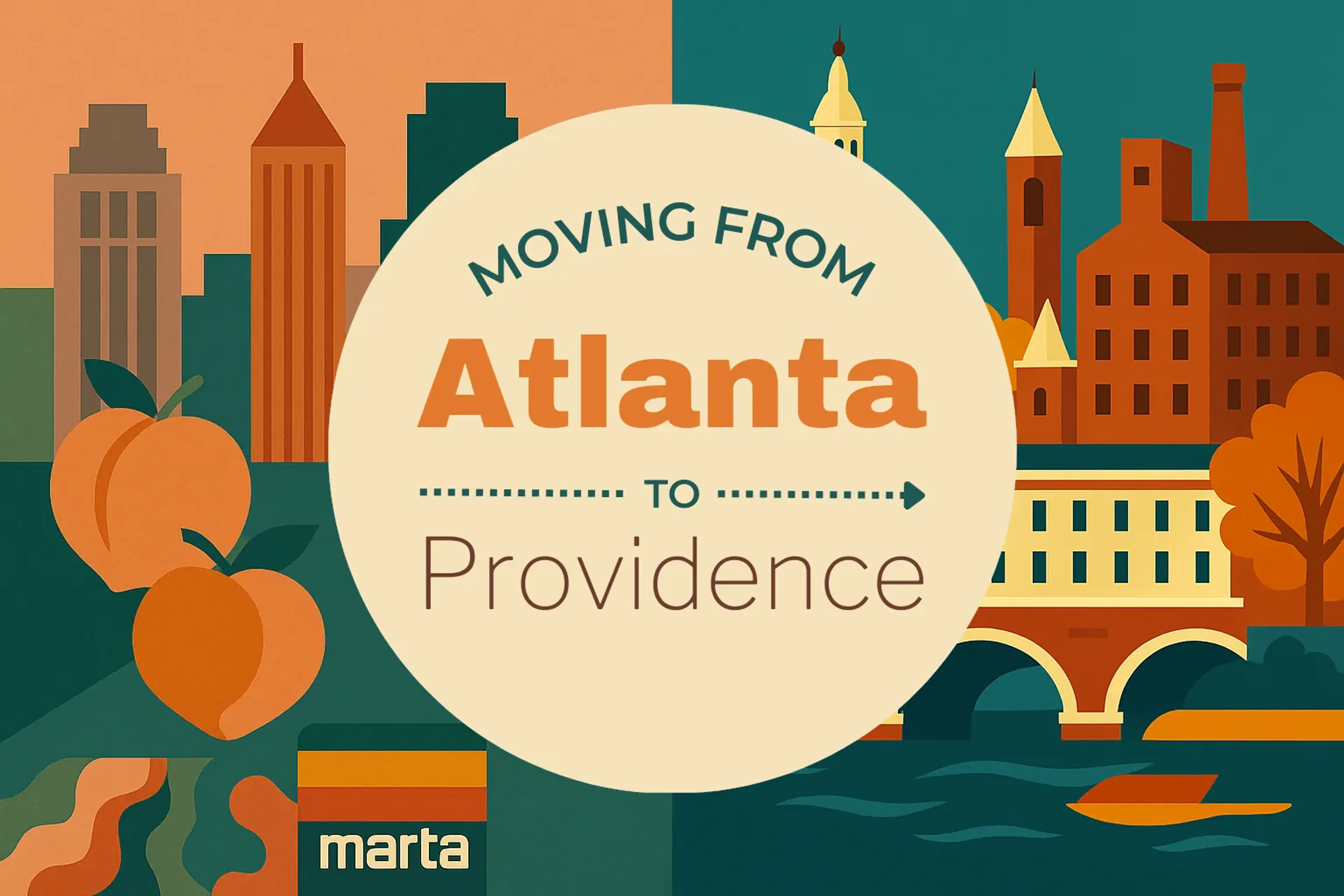 Side-by-side comparison of Atlanta to Providence moving companies