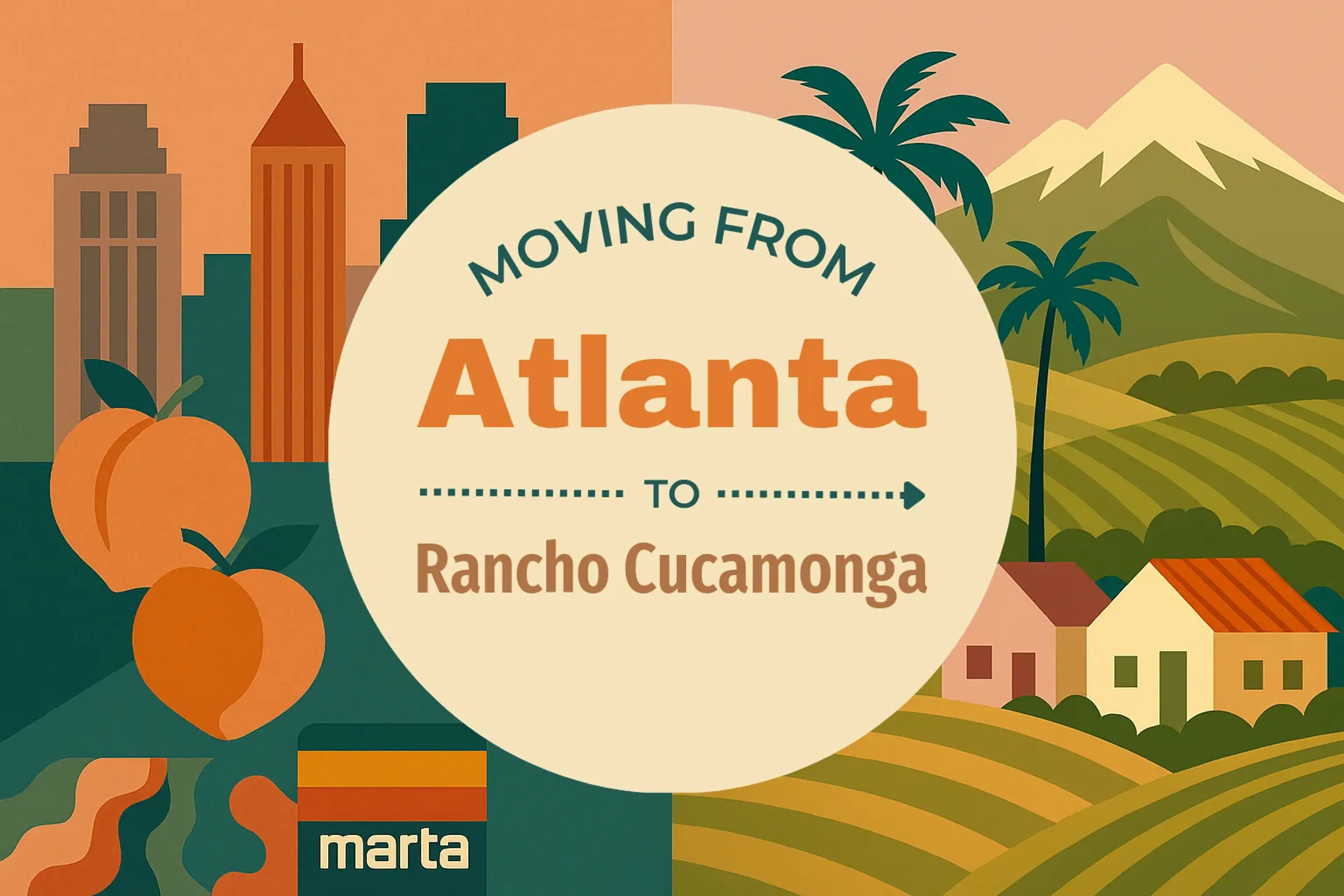 Side-by-side comparison of Atlanta to Rancho Cucamonga moving companies
