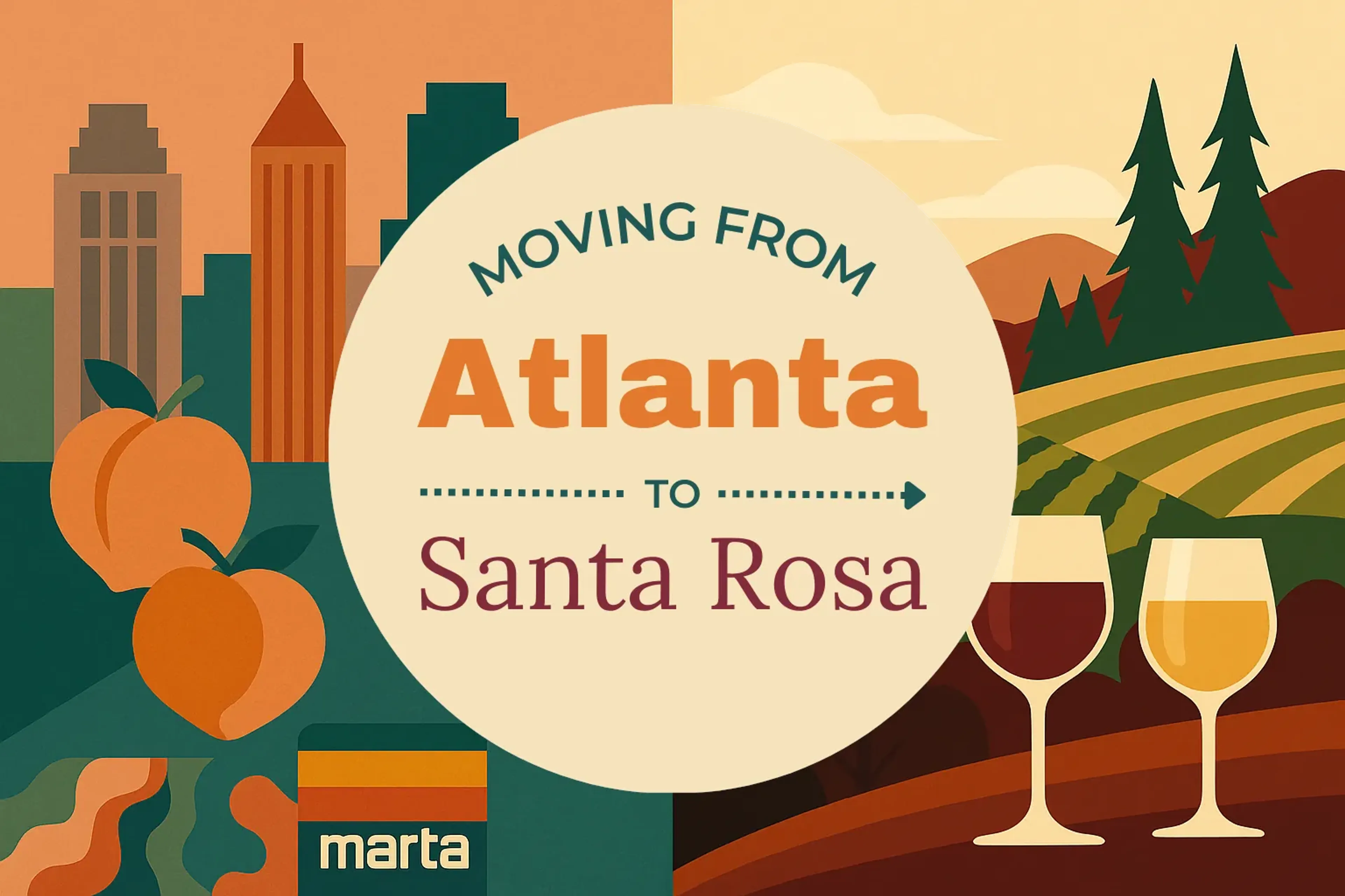 Side-by-side comparison of Atlanta to Santa Rosa moving companies