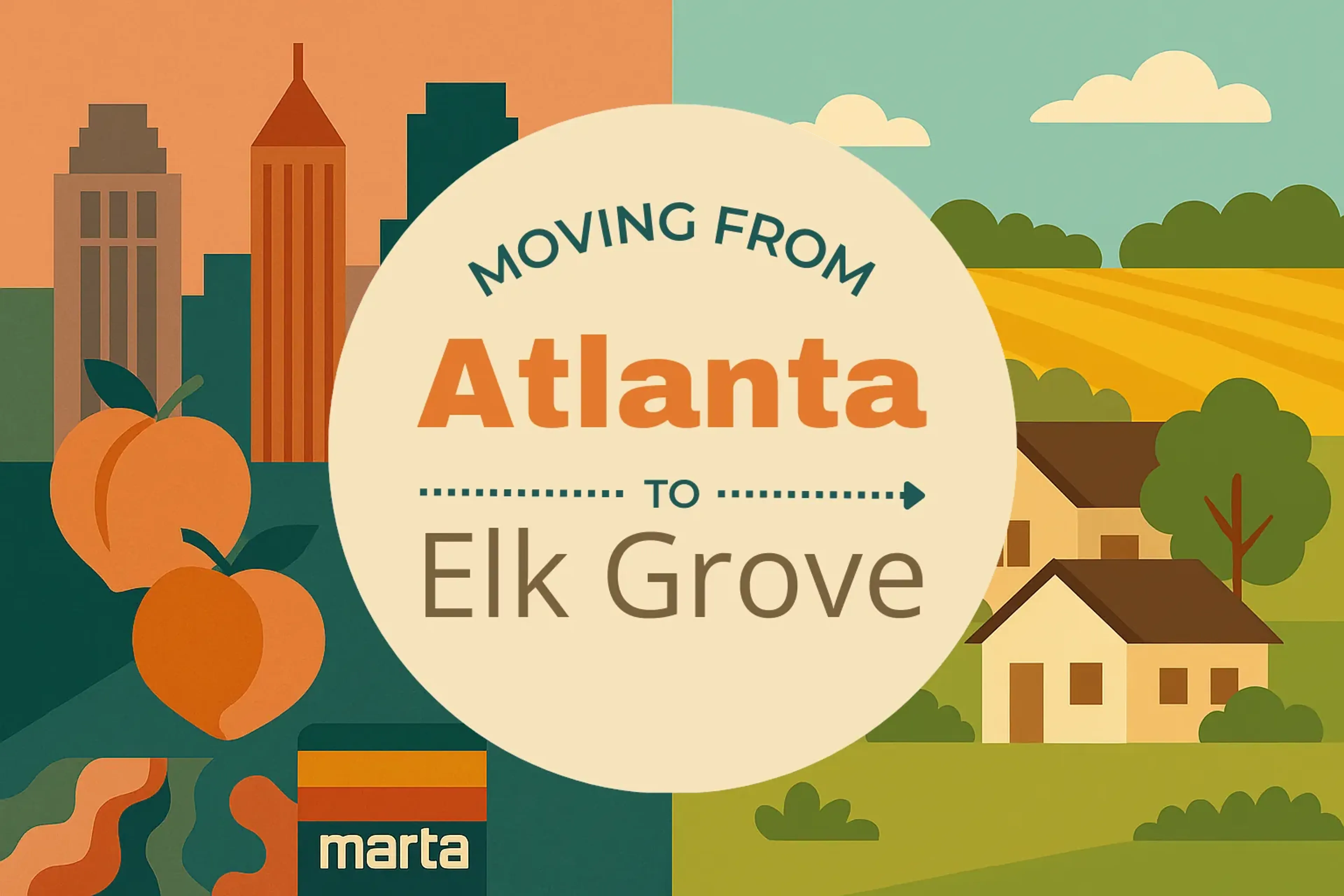Side-by-side comparison of Atlanta to Elk Grove moving companies