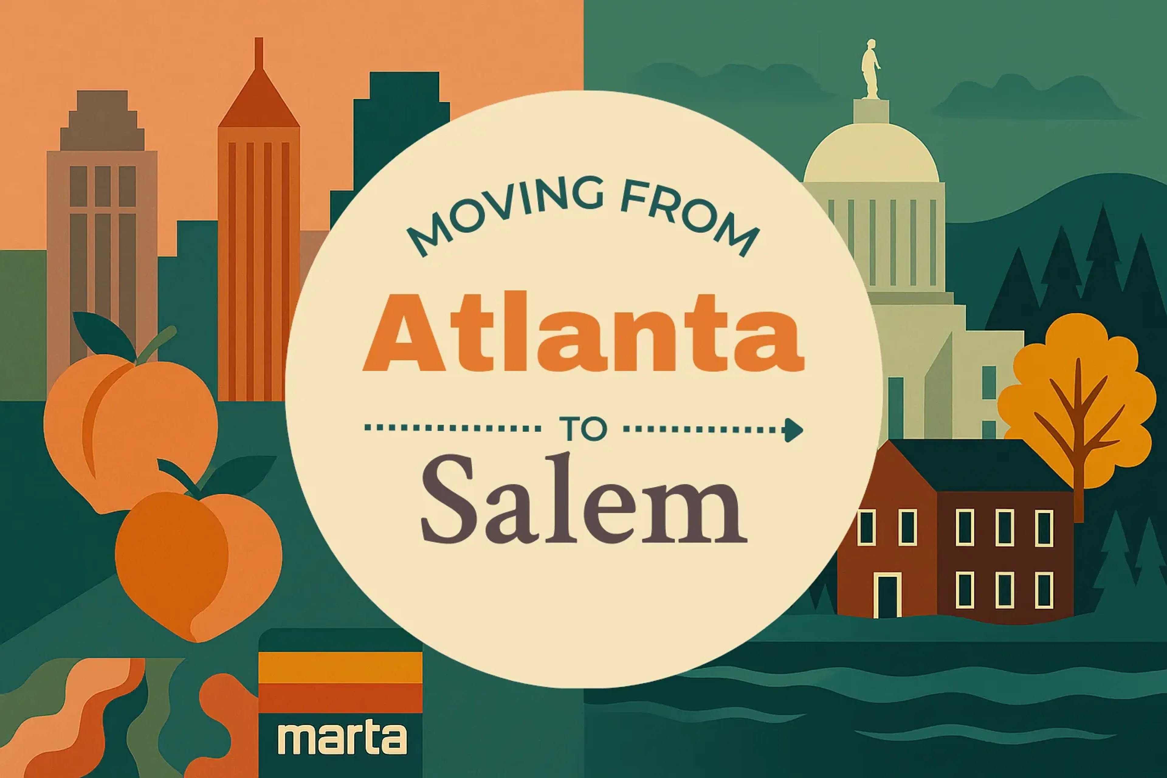 Side-by-side comparison of Atlanta to Salem moving companies