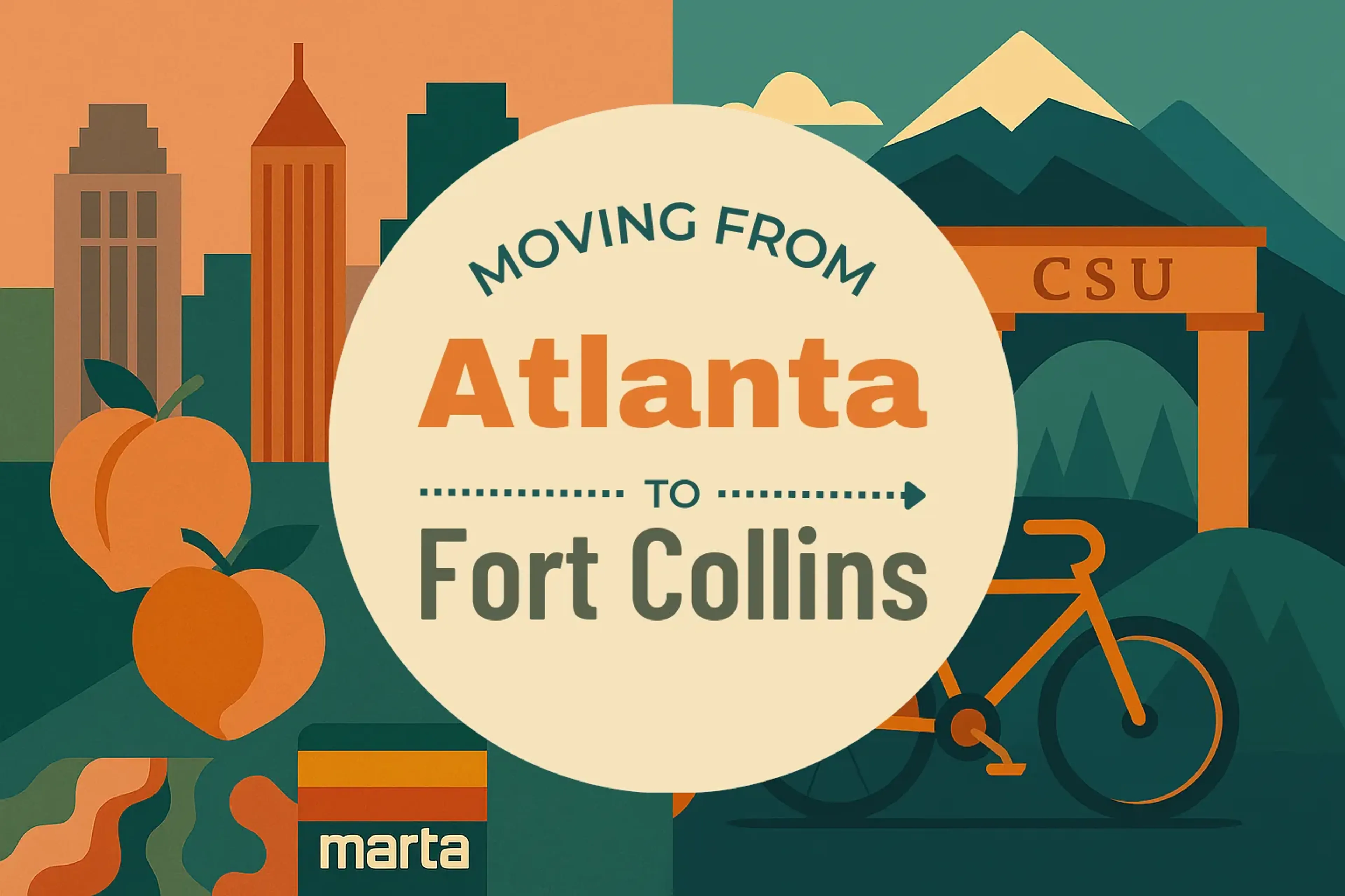 Side-by-side comparison of Atlanta to Fort Collins moving companies