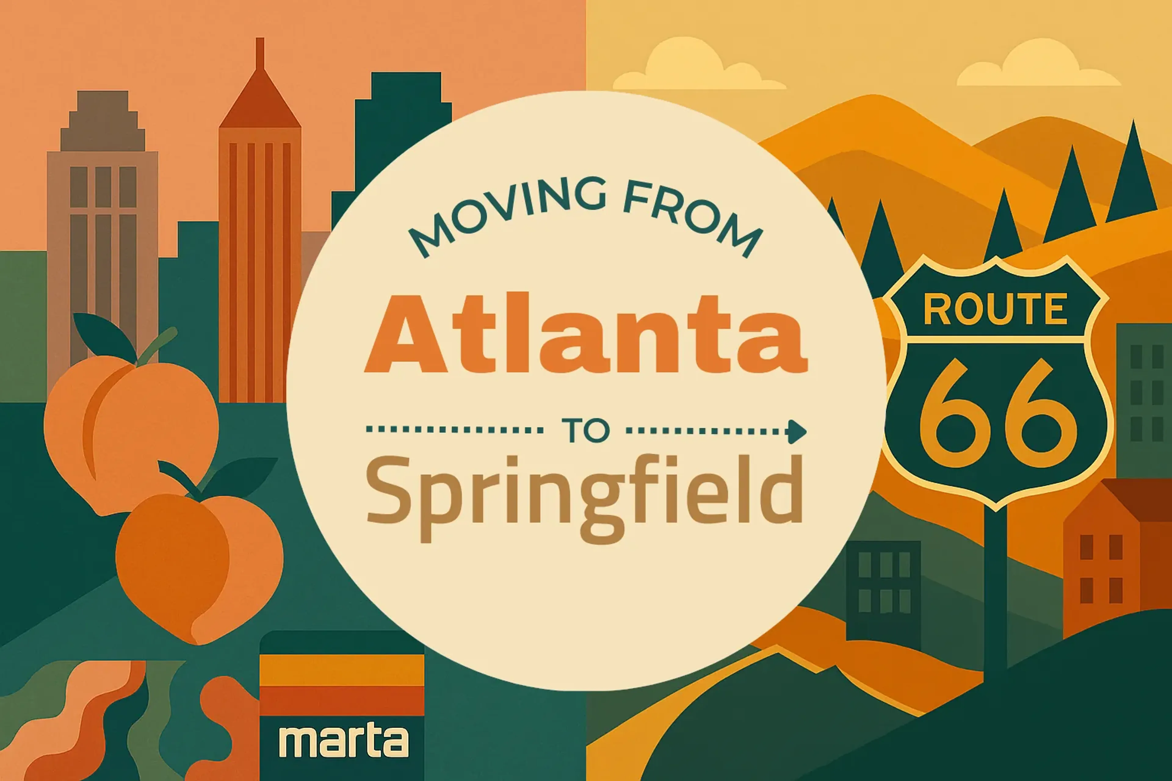 Side-by-side comparison of Atlanta to Springfield moving companies