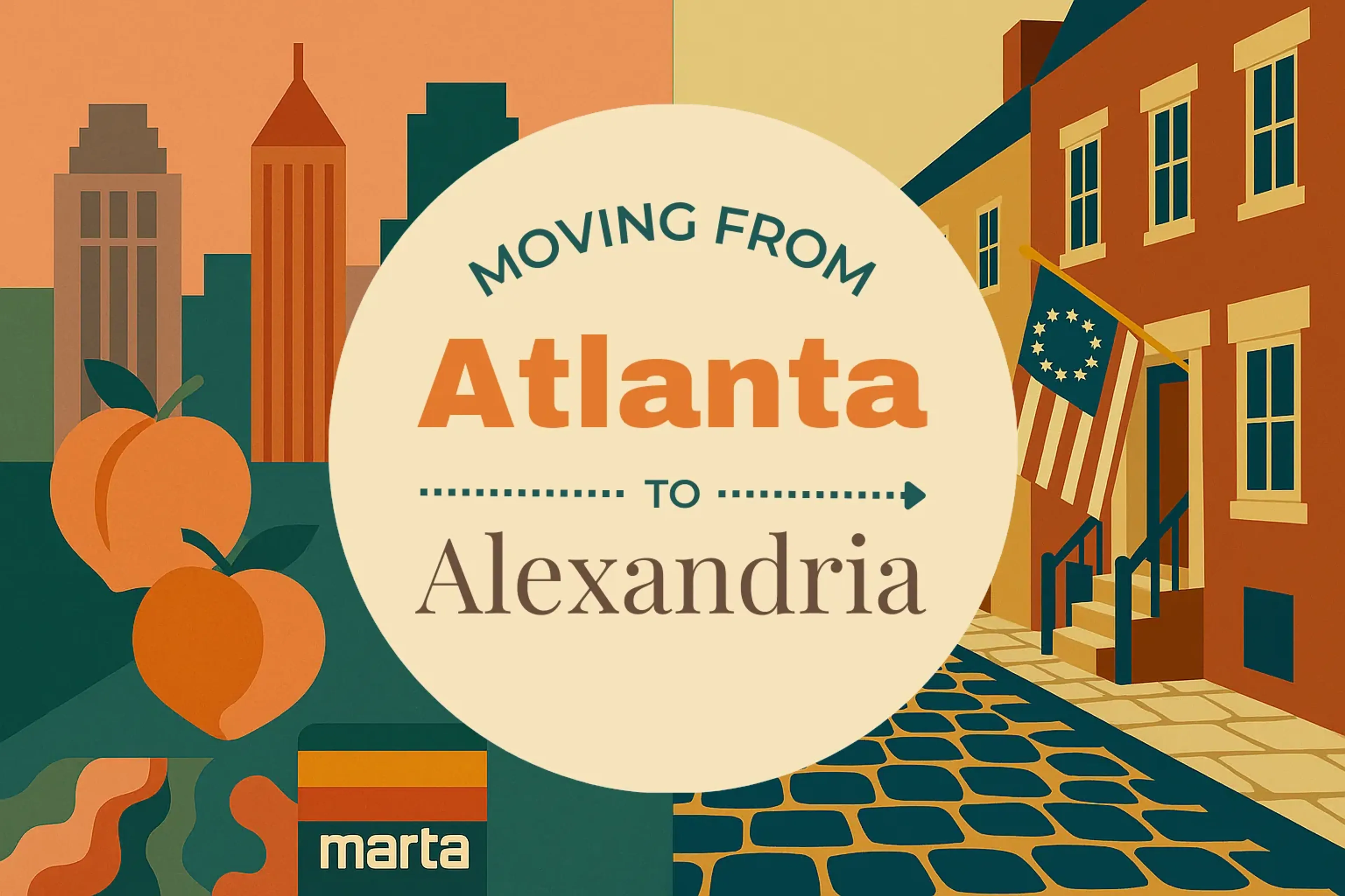 Side-by-side comparison of Atlanta to Alexandria moving companies