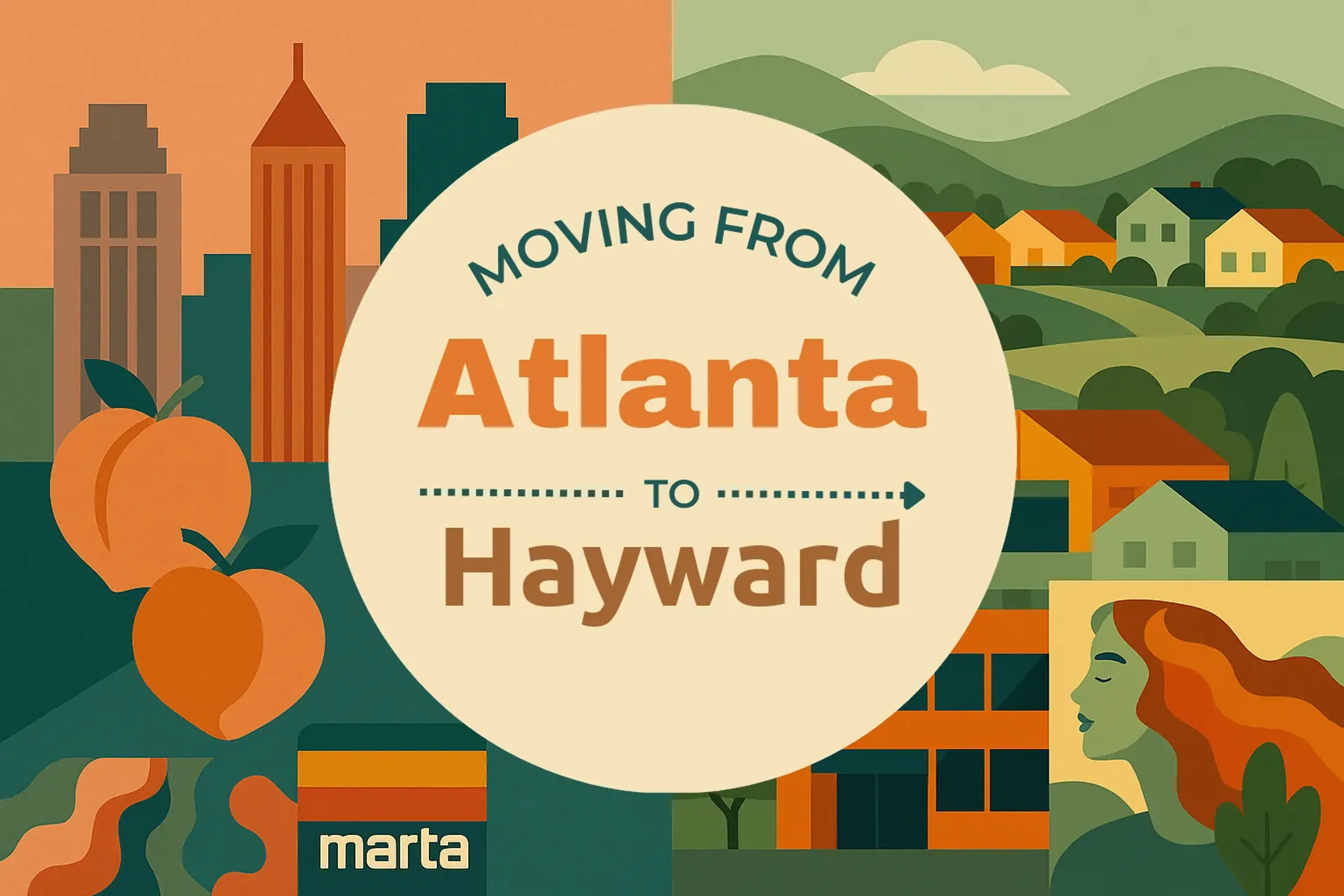 Side-by-side comparison of Atlanta to Hayward moving companies