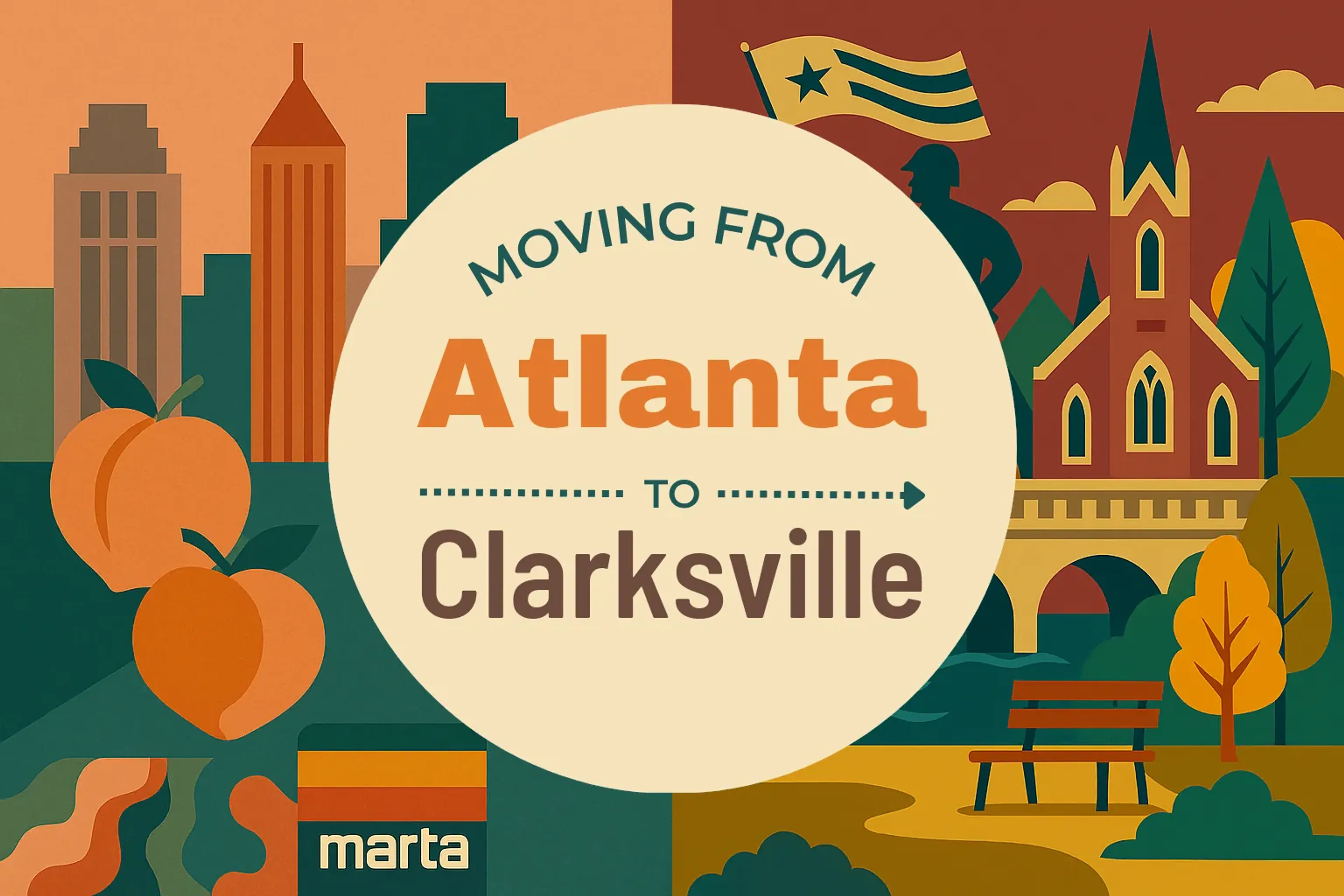 Side-by-side comparison of Atlanta to Clarksville moving companies