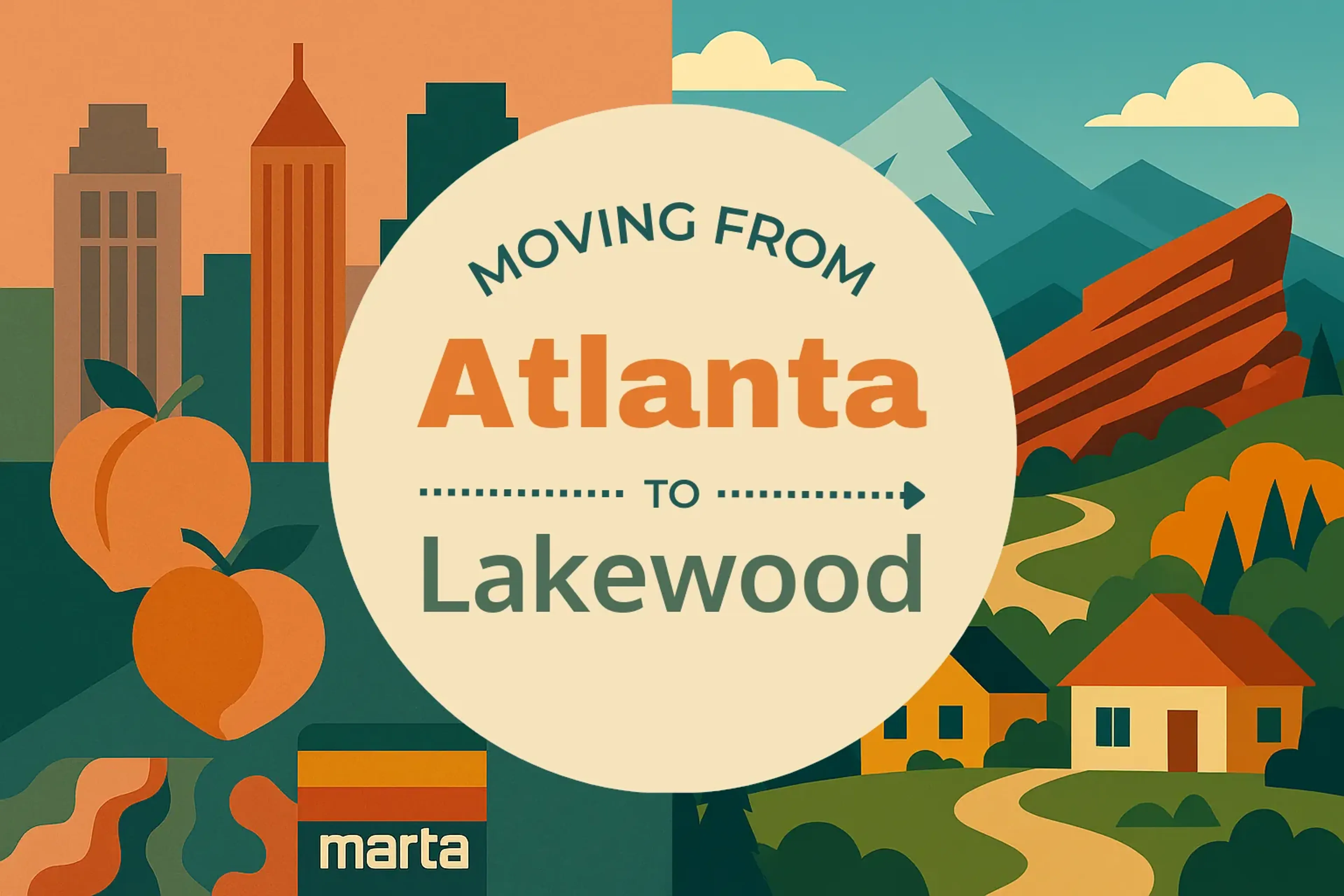 Side-by-side comparison of Atlanta to Lakewood moving companies