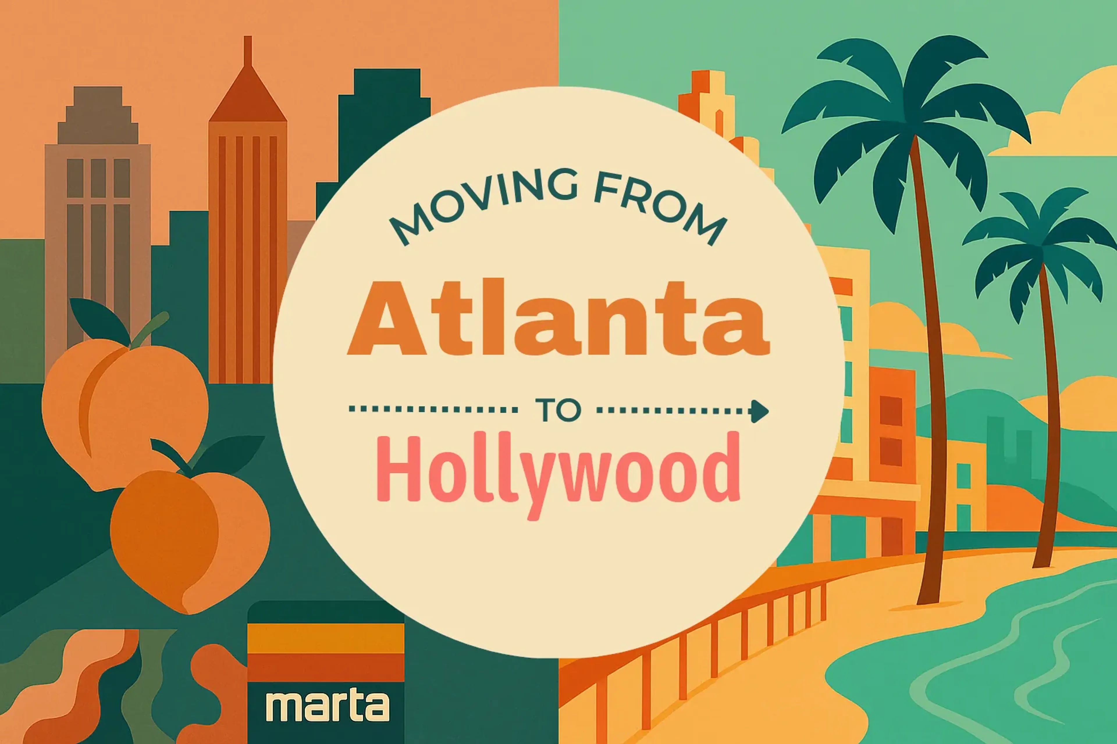 Side-by-side comparison of Atlanta to Hollywood moving companies